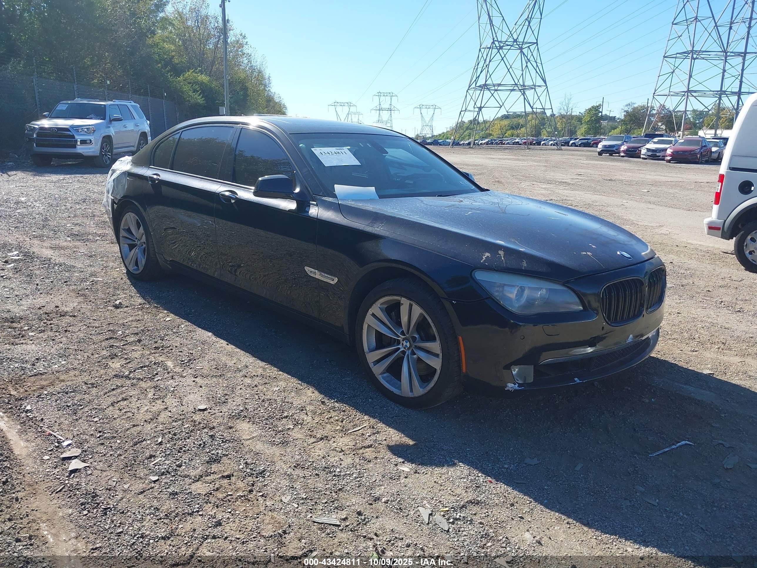 2011 Bmw 750li Xdrive Black vin: WBAKC8C58BC432193