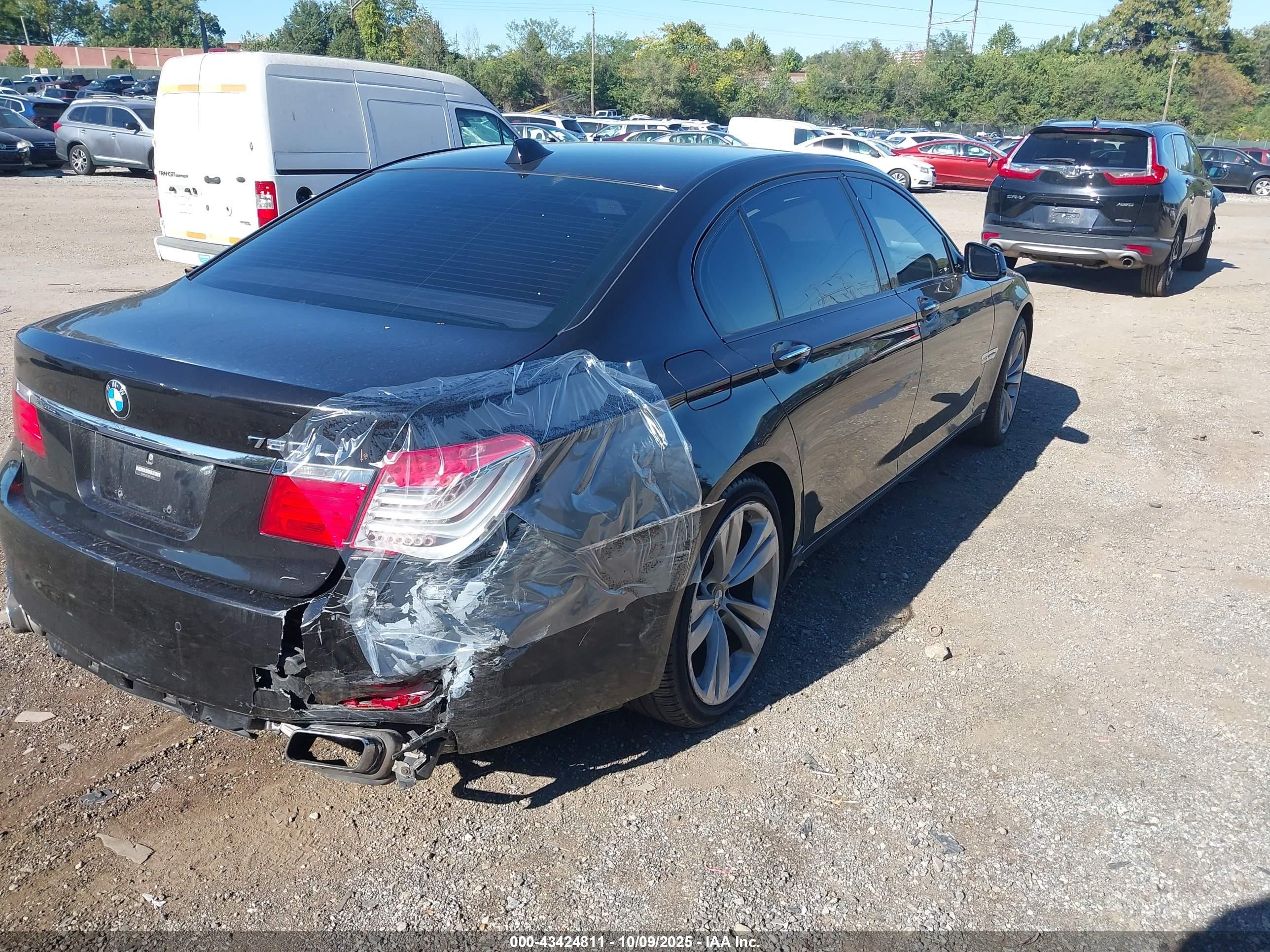 2011 Bmw 750li Xdrive Black vin: WBAKC8C58BC432193