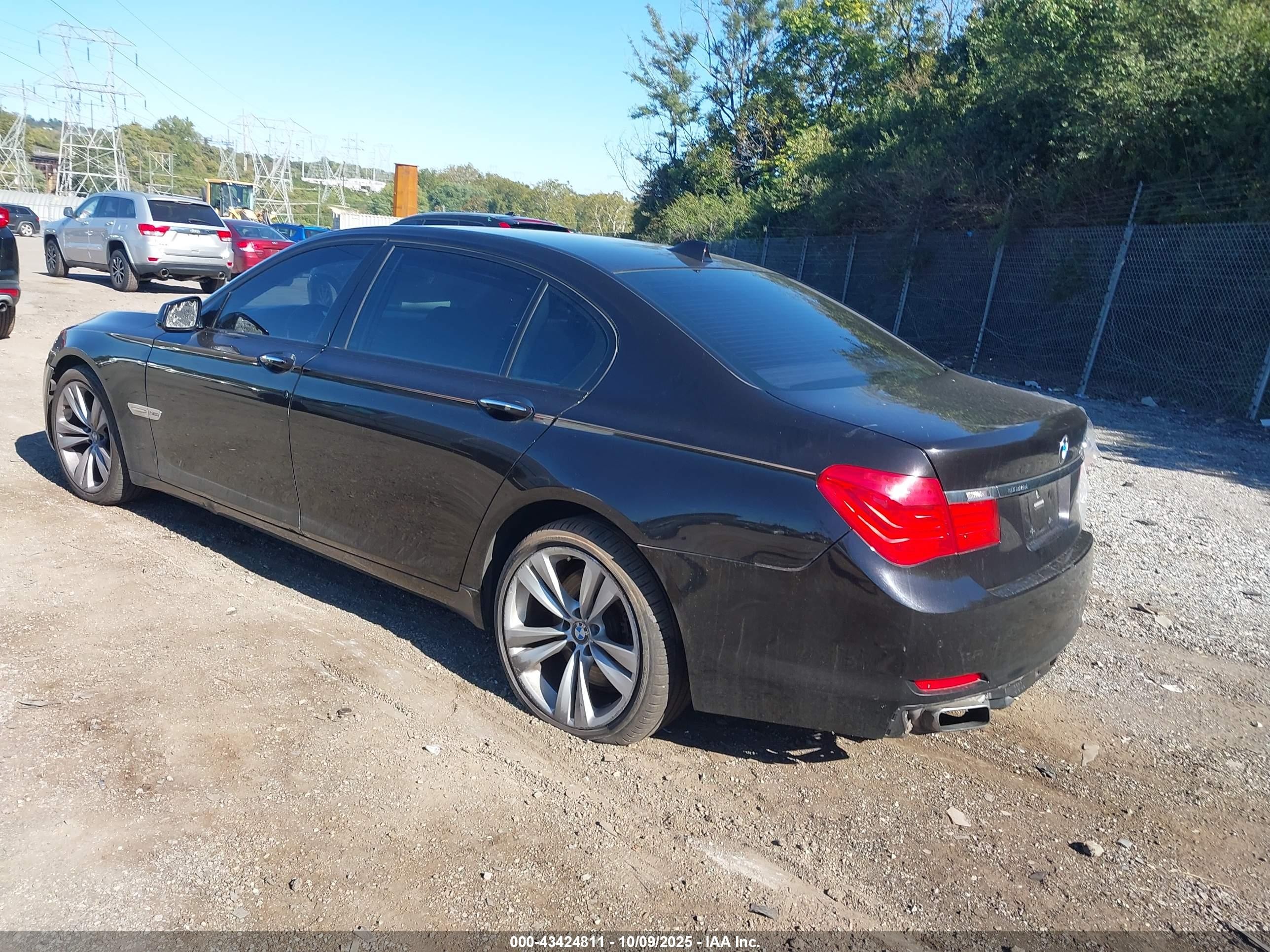 2011 Bmw 750li Xdrive Black vin: WBAKC8C58BC432193