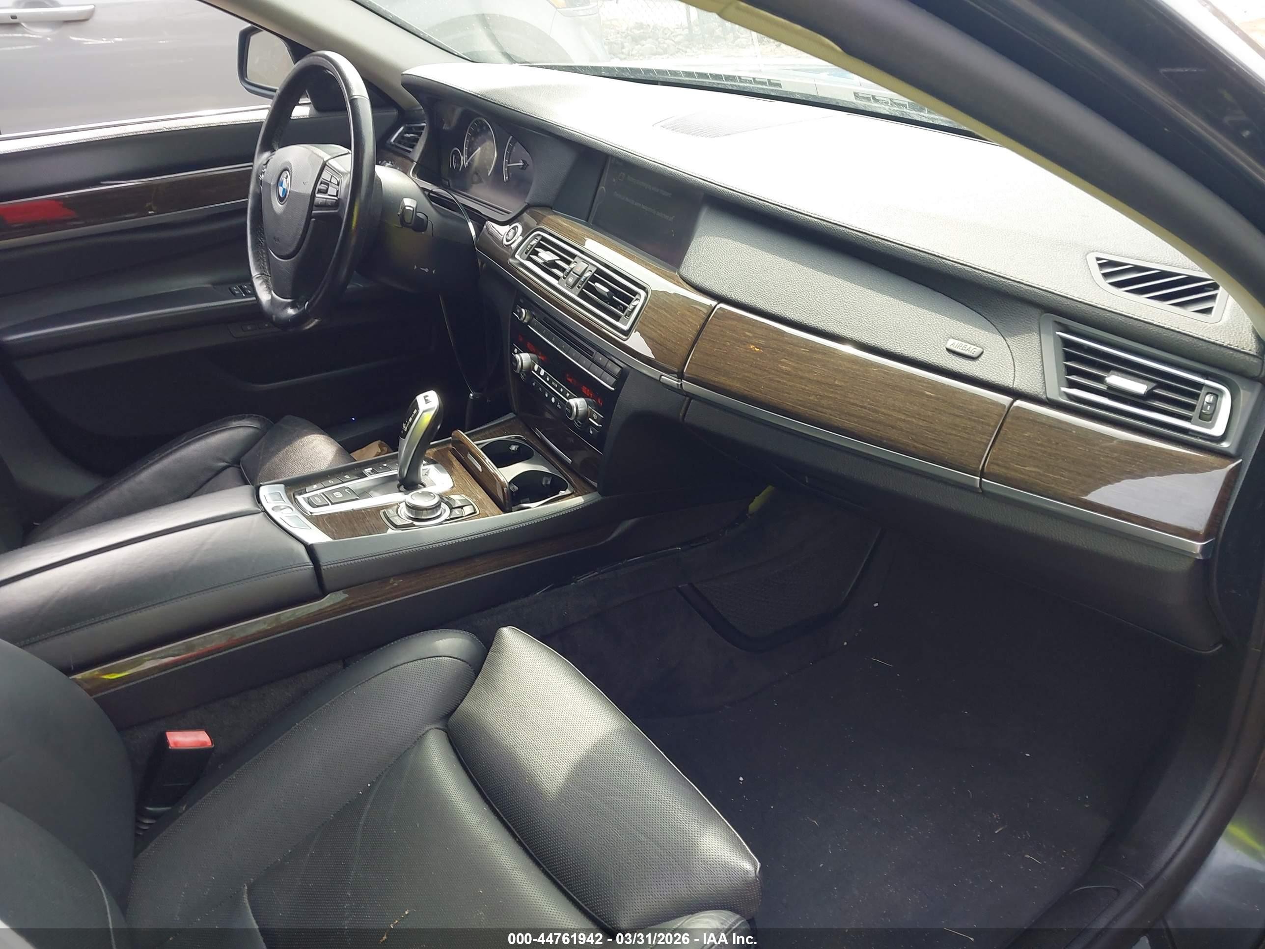 2011 Bmw 750li Xdrive Black vin: WBAKC8C59BC433983