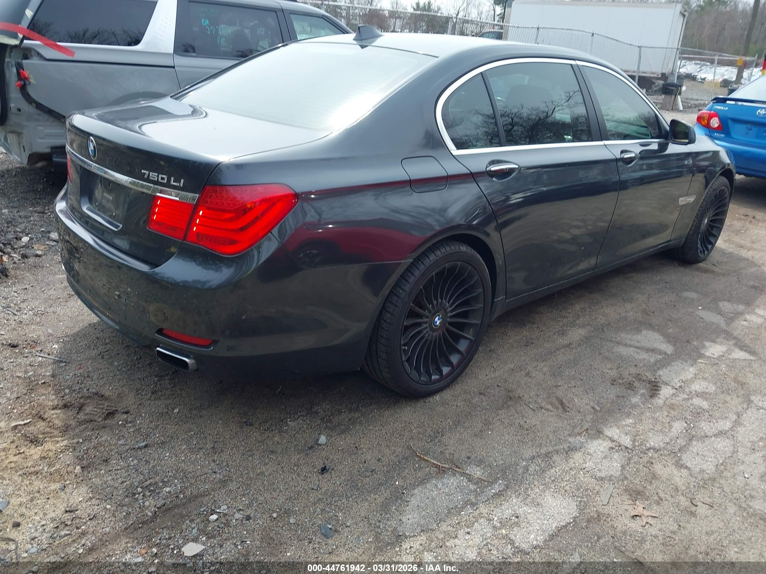 2011 Bmw 750li Xdrive Black vin: WBAKC8C59BC433983