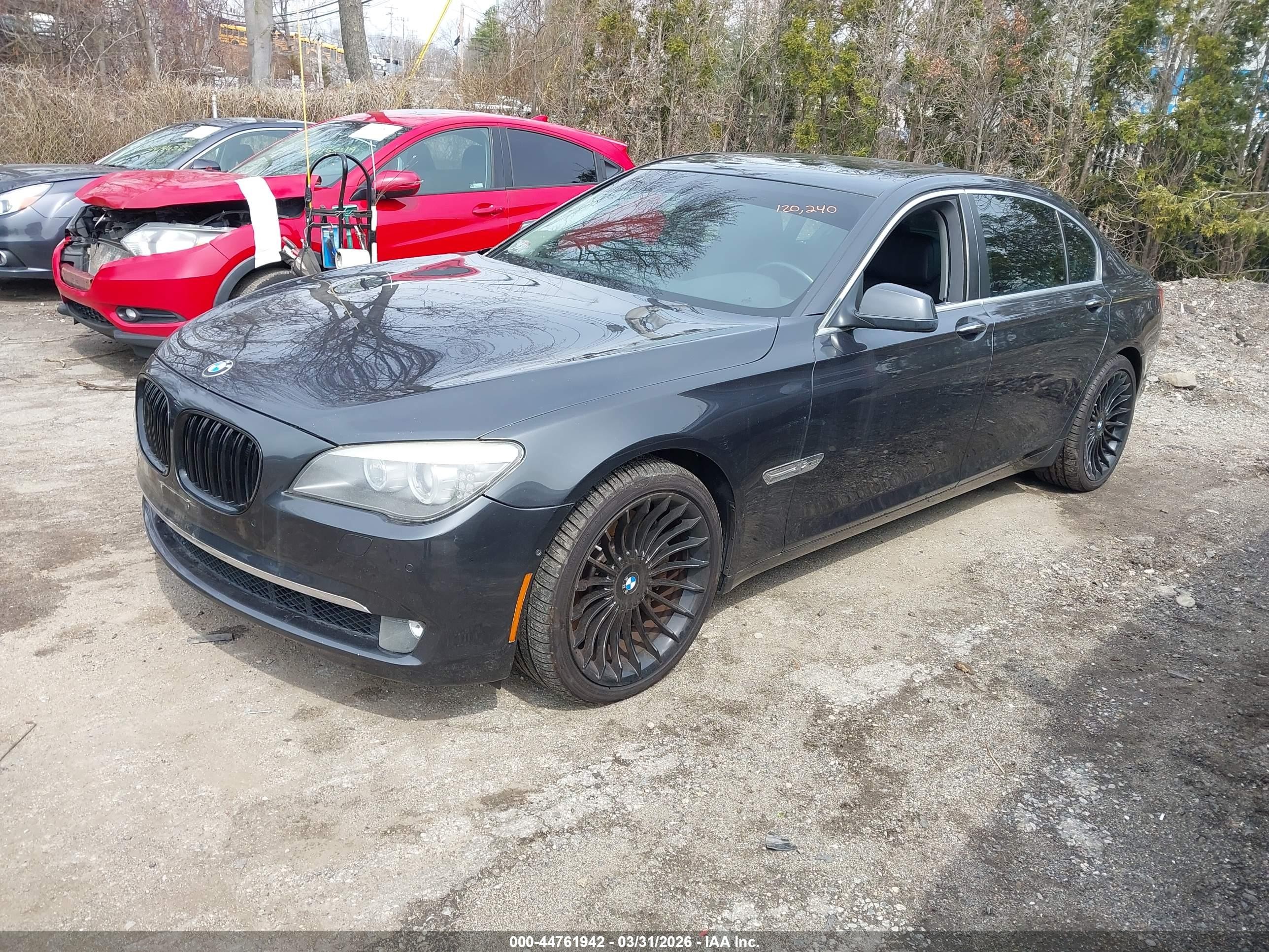 2011 Bmw 750li Xdrive Black vin: WBAKC8C59BC433983