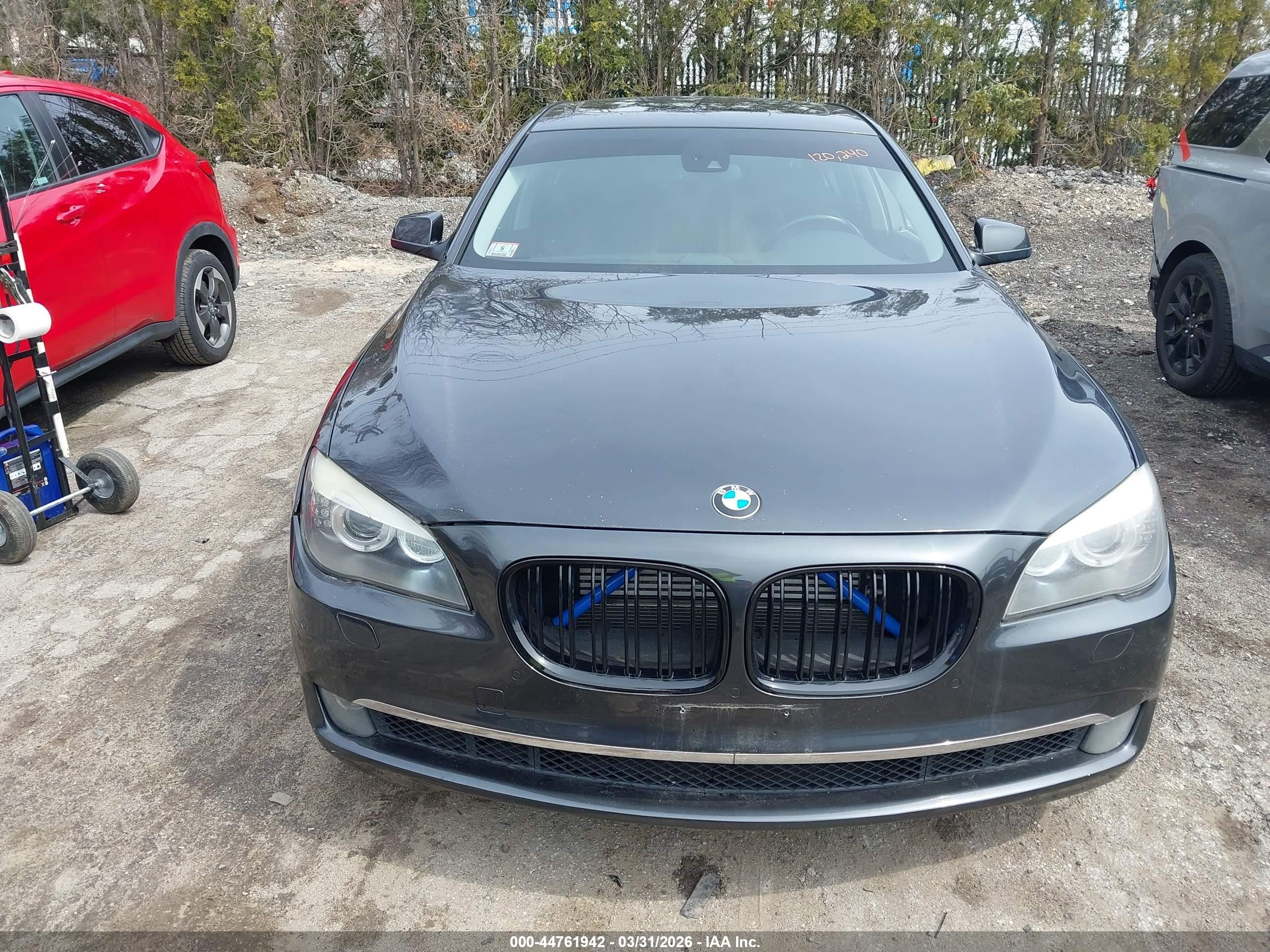 2011 Bmw 750li Xdrive Black vin: WBAKC8C59BC433983
