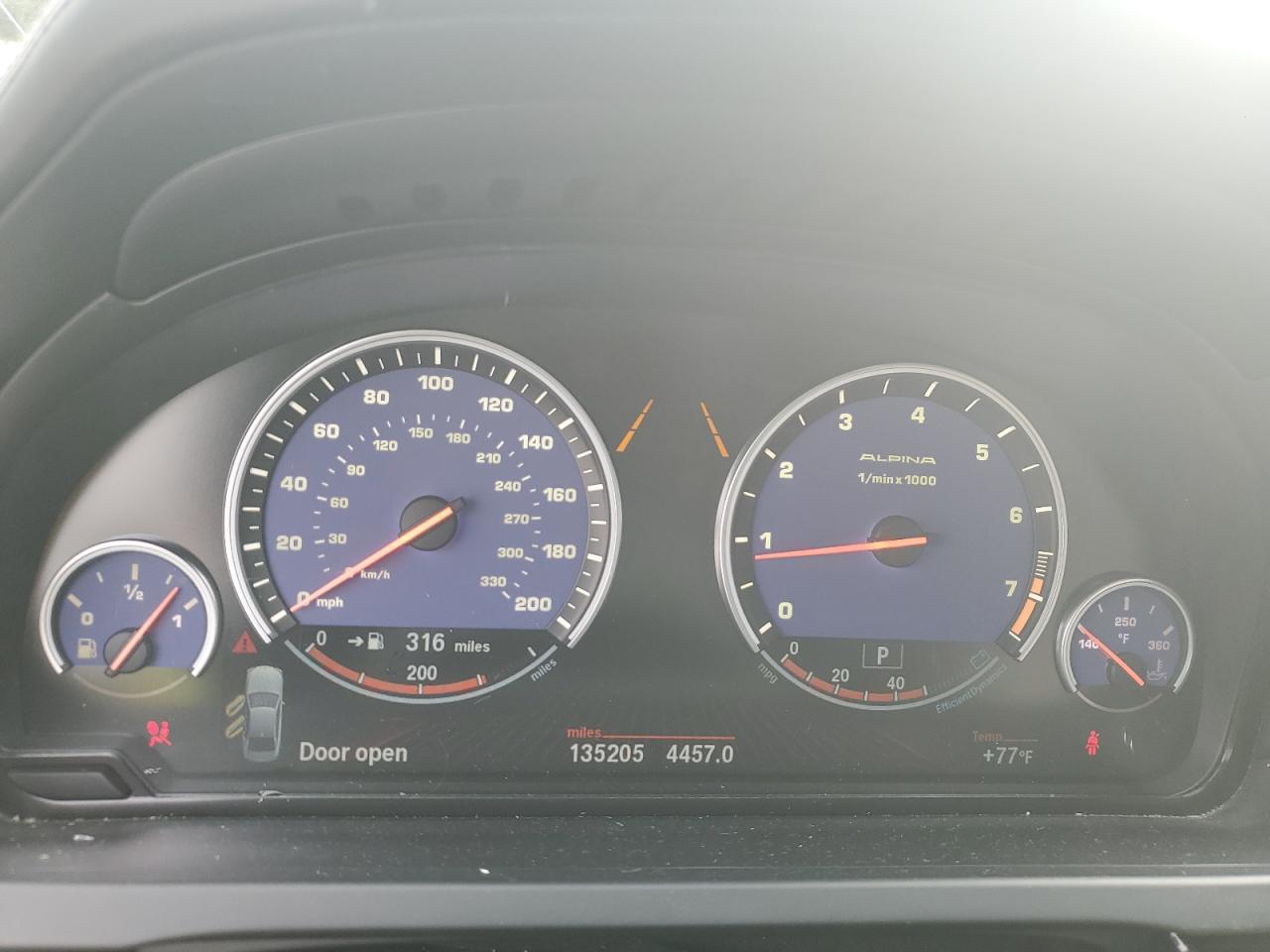 2011 Bmw Alpina B7 Blue vin: WBAKC8C59BC449035