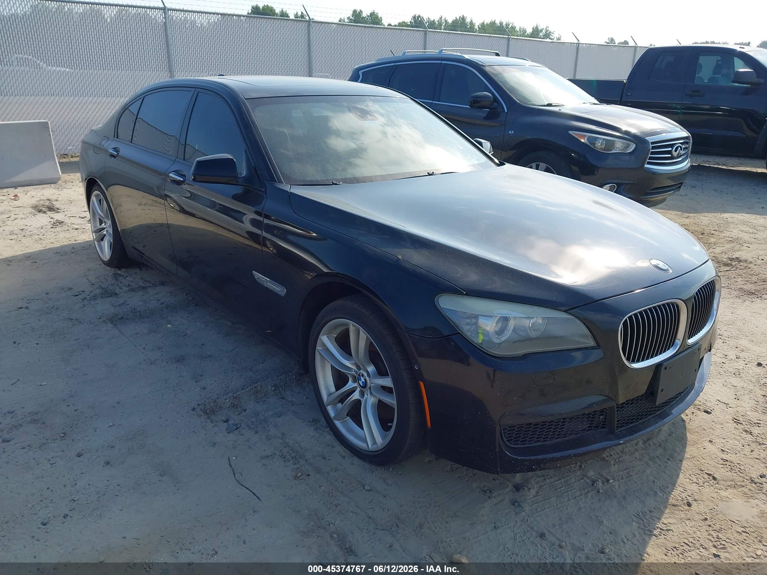 2012 Bmw 750li Xdrive Черный vin: WBAKC8C59CC434813