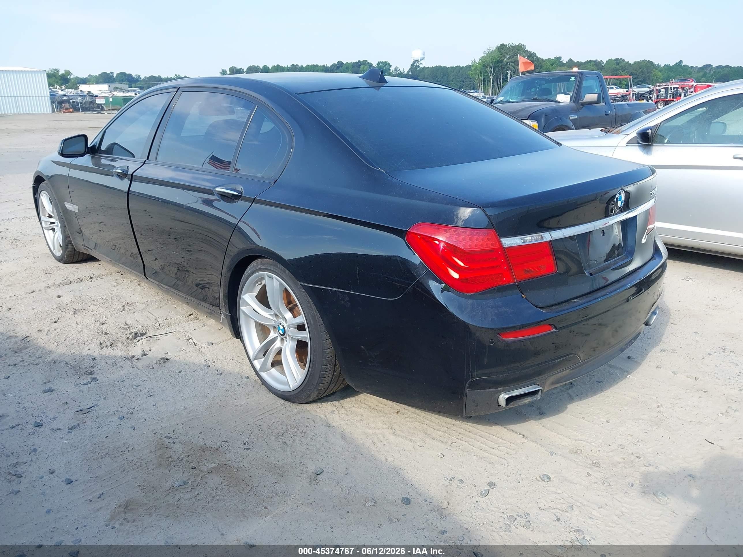 2012 Bmw 750li Xdrive Черный vin: WBAKC8C59CC434813