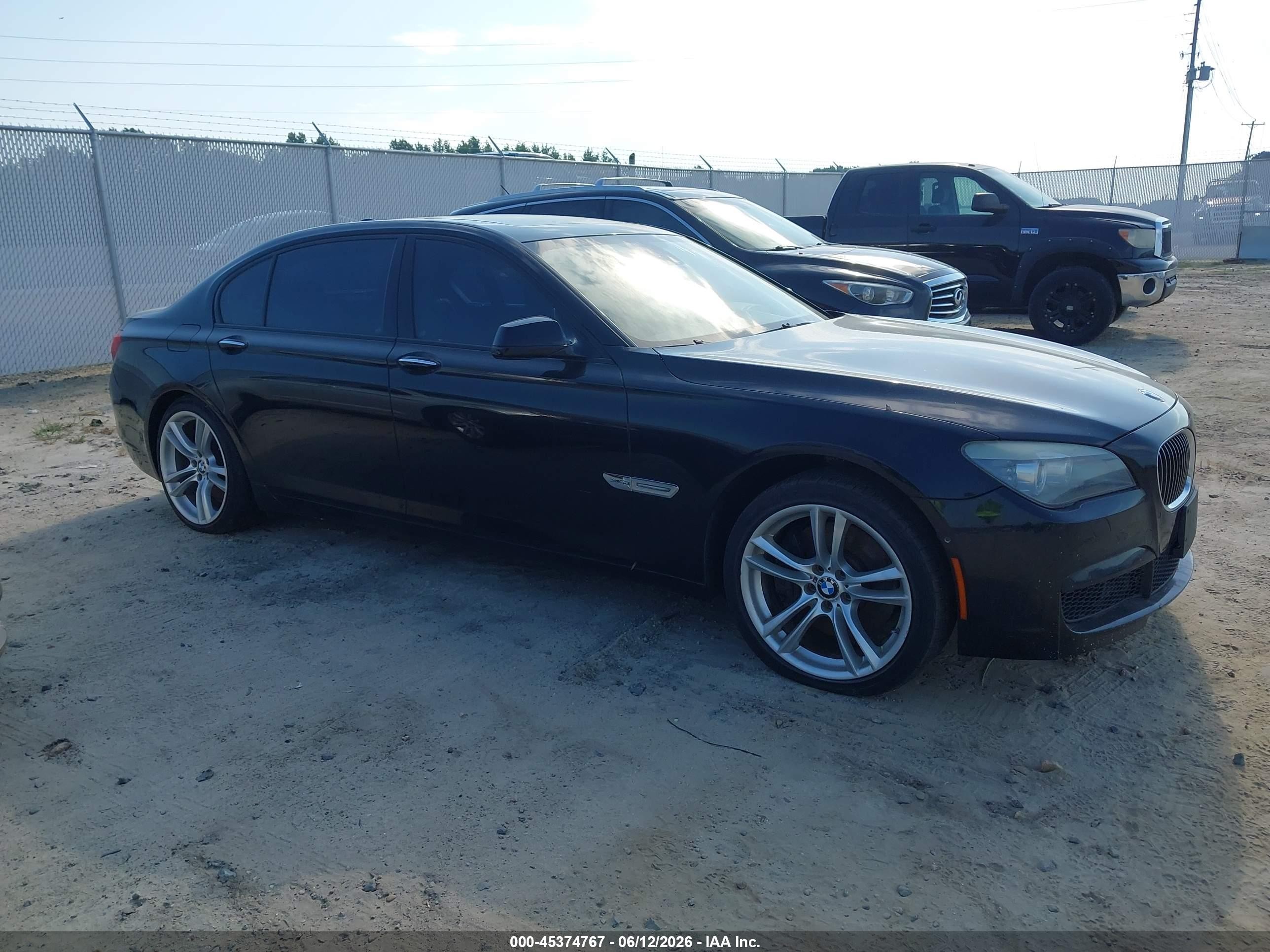 2012 Bmw 750li Xdrive Черный vin: WBAKC8C59CC434813