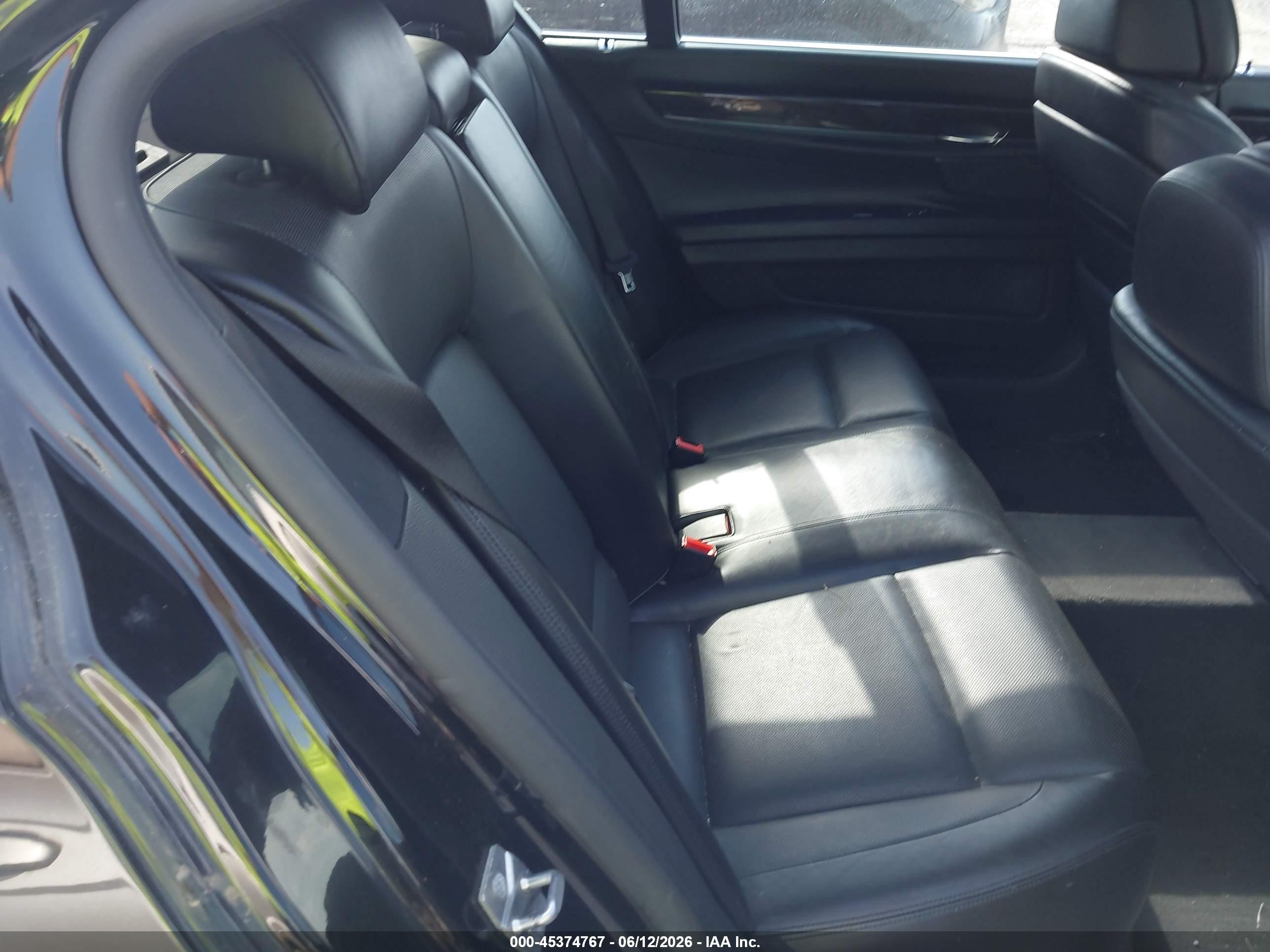 2012 Bmw 750li Xdrive Черный vin: WBAKC8C59CC434813