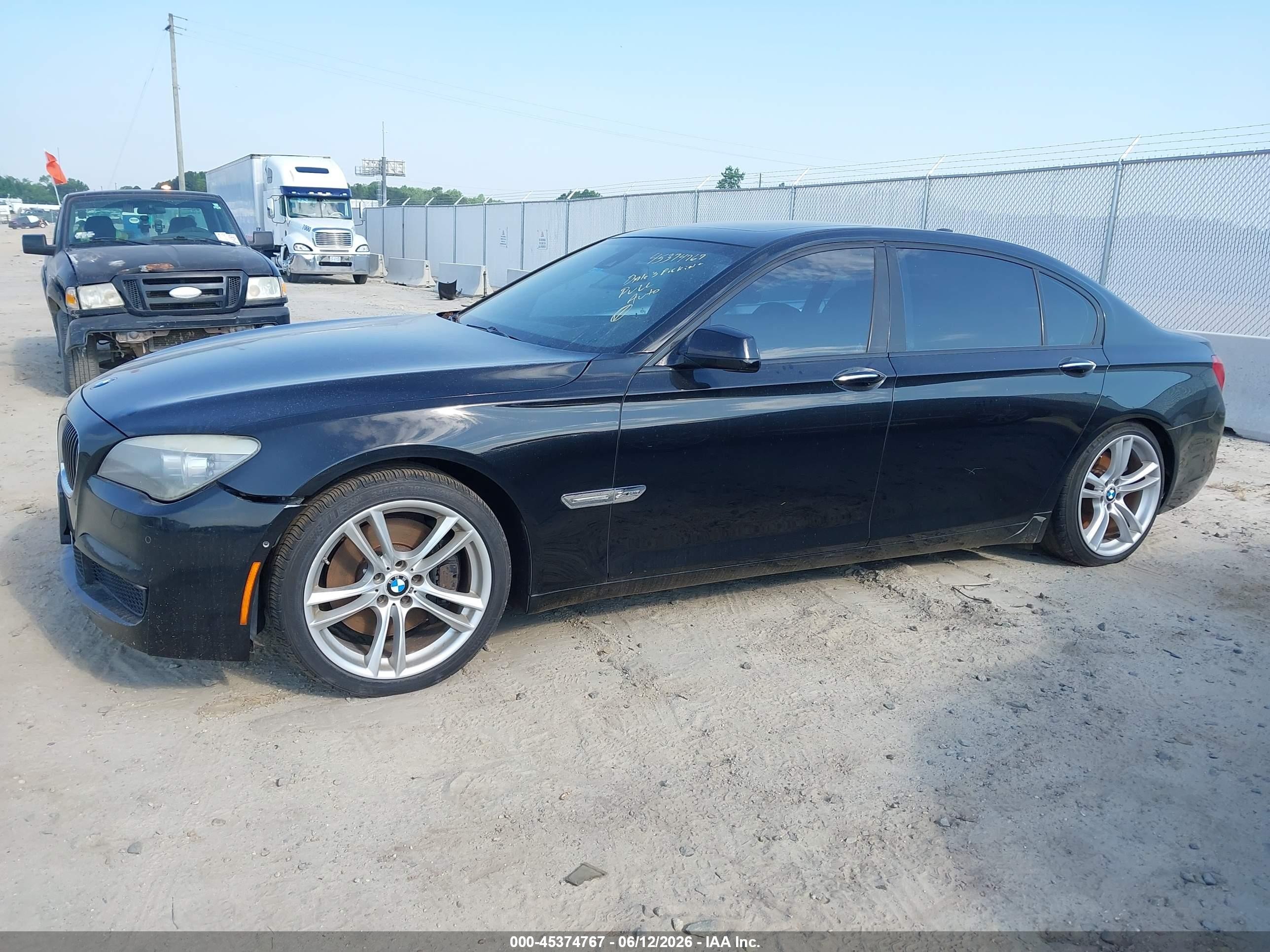 2012 Bmw 750li Xdrive Черный vin: WBAKC8C59CC434813