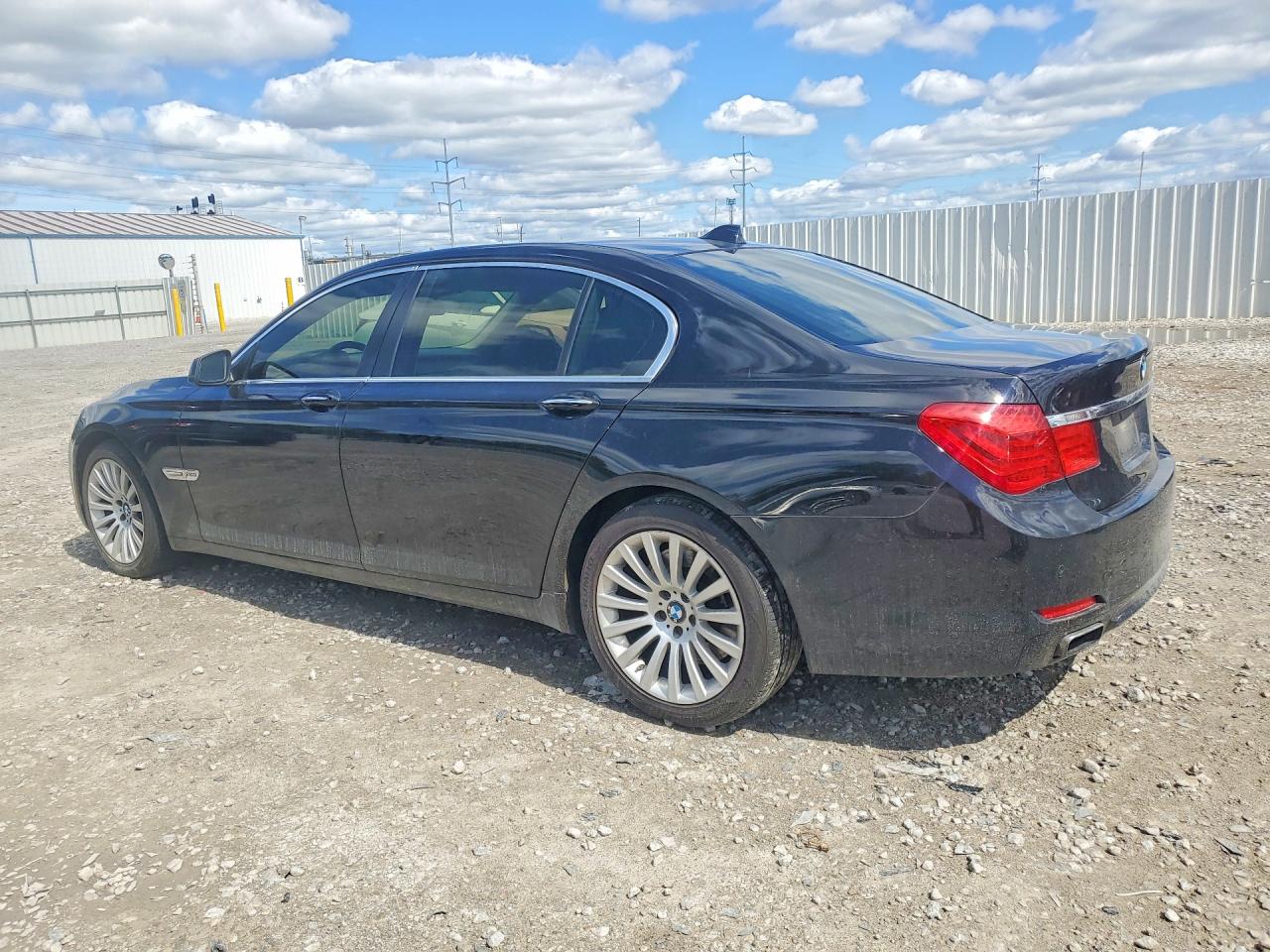 2012 Bmw 750 Lxi Black vin: WBAKC8C59CC435945