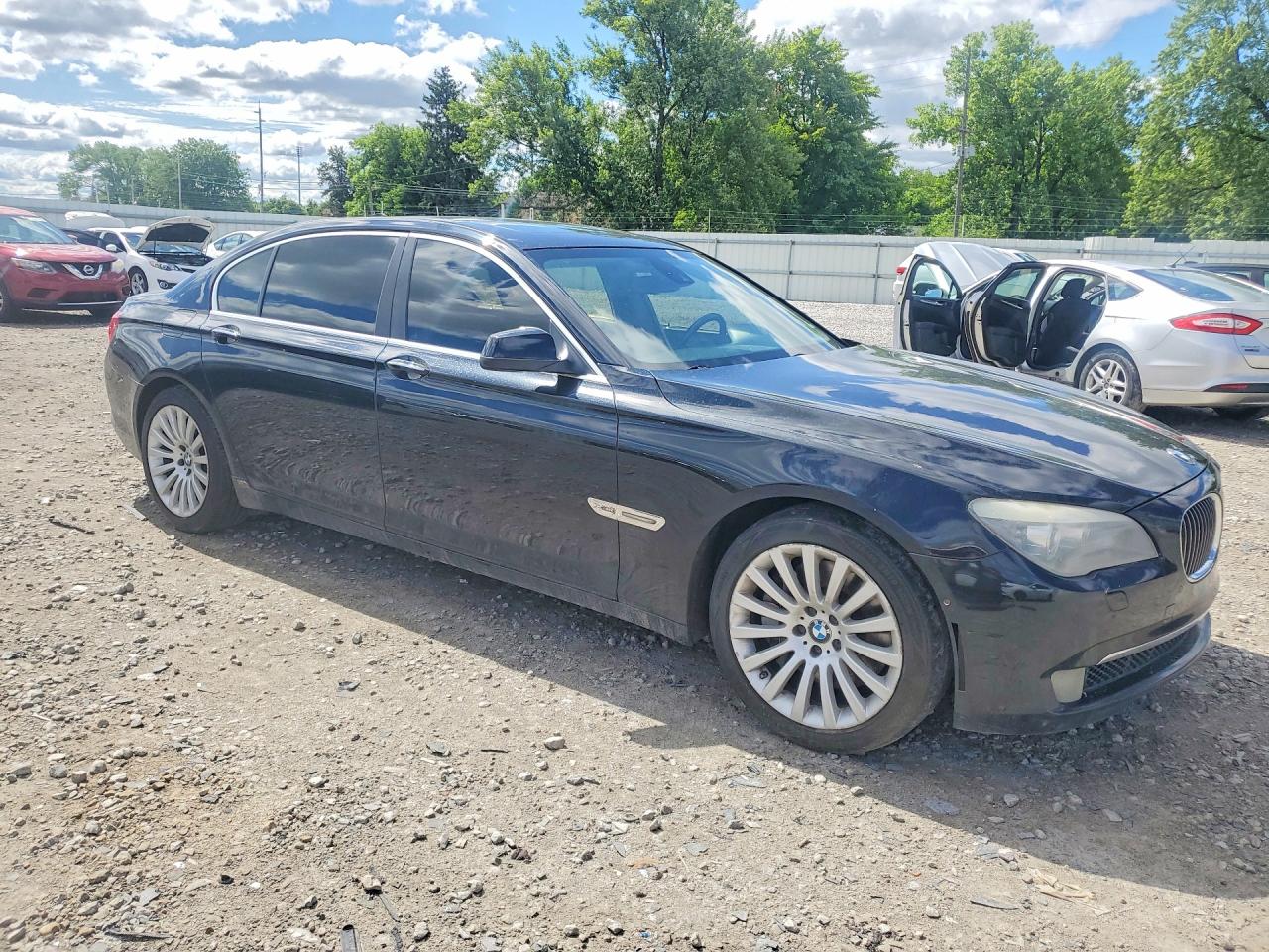 2012 Bmw 750 Lxi Black vin: WBAKC8C59CC435945