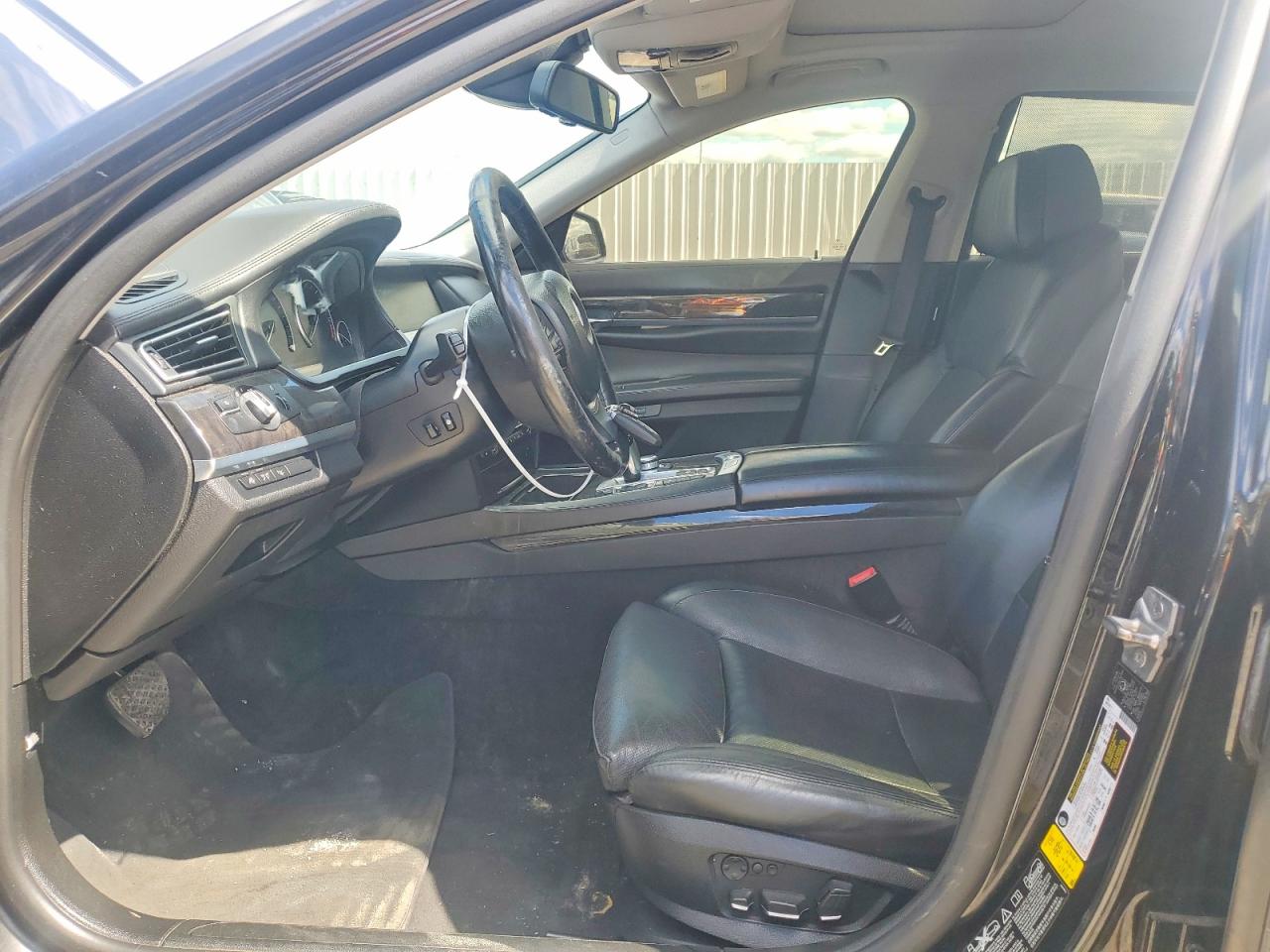 2012 Bmw 750 Lxi Black vin: WBAKC8C59CC435945