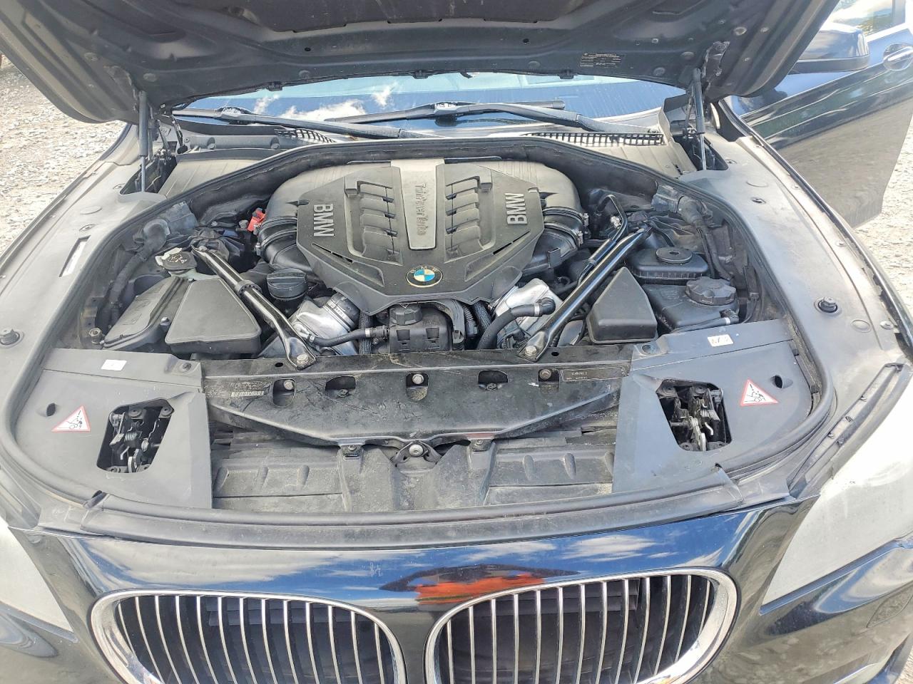 2012 Bmw 750 Lxi Black vin: WBAKC8C59CC435945