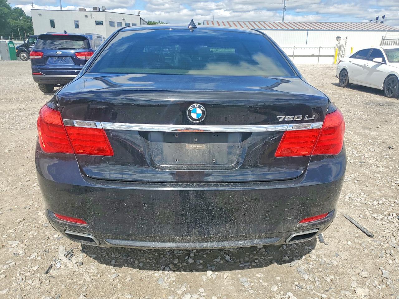 2012 Bmw 750 Lxi Black vin: WBAKC8C59CC435945