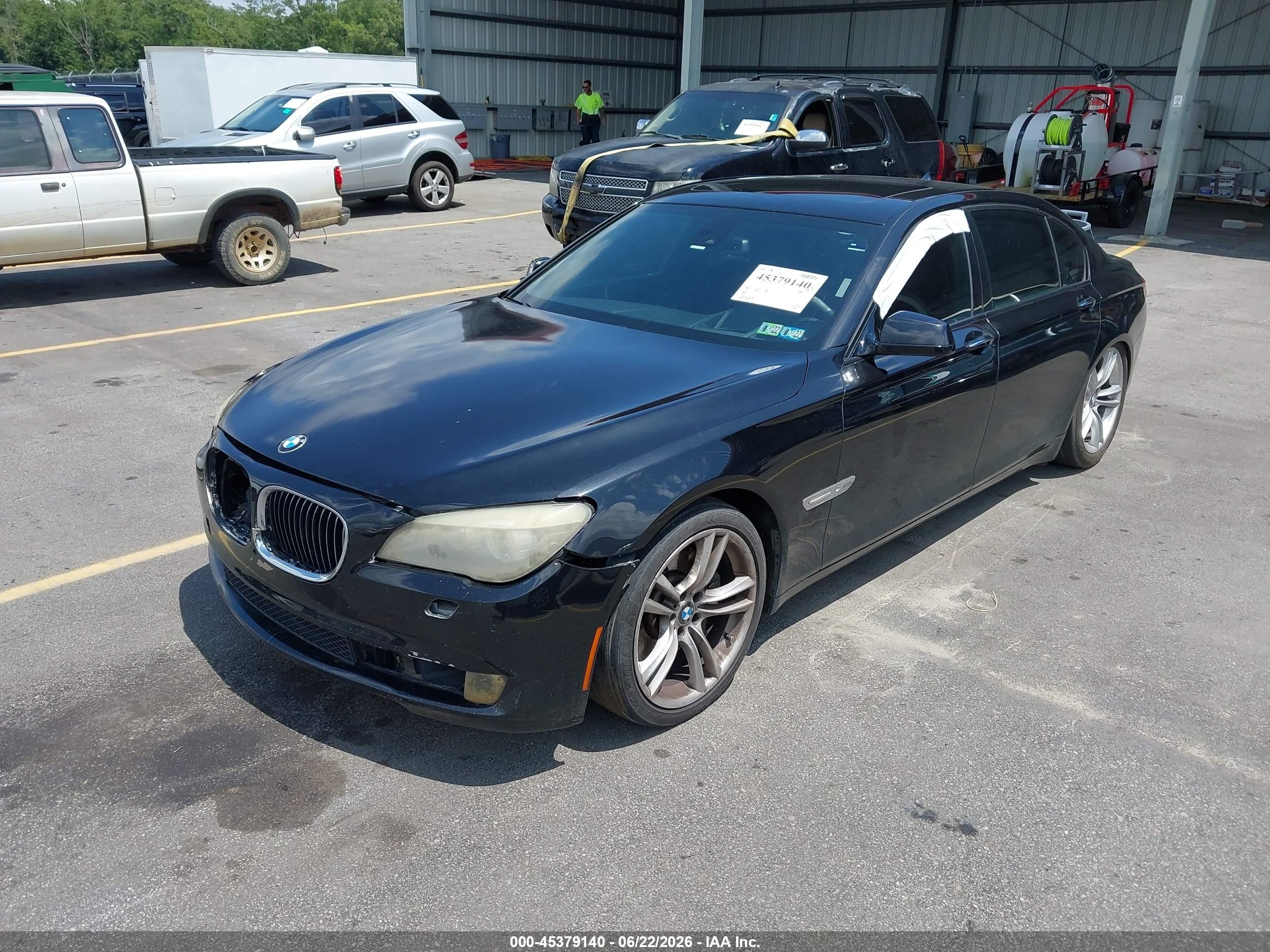 2012 Bmw 750li Xdrive Black vin: WBAKC8C59CC435962