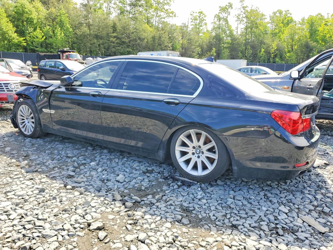 2012 Bmw 750 Lxi Black vin: WBAKC8C59CC436688