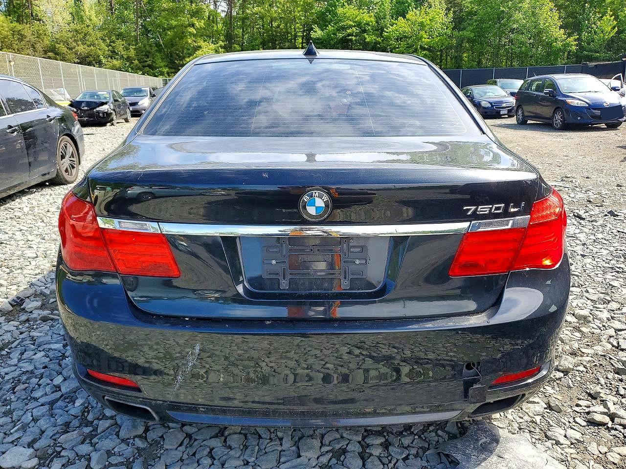 2012 Bmw 750 Lxi Black vin: WBAKC8C59CC436688