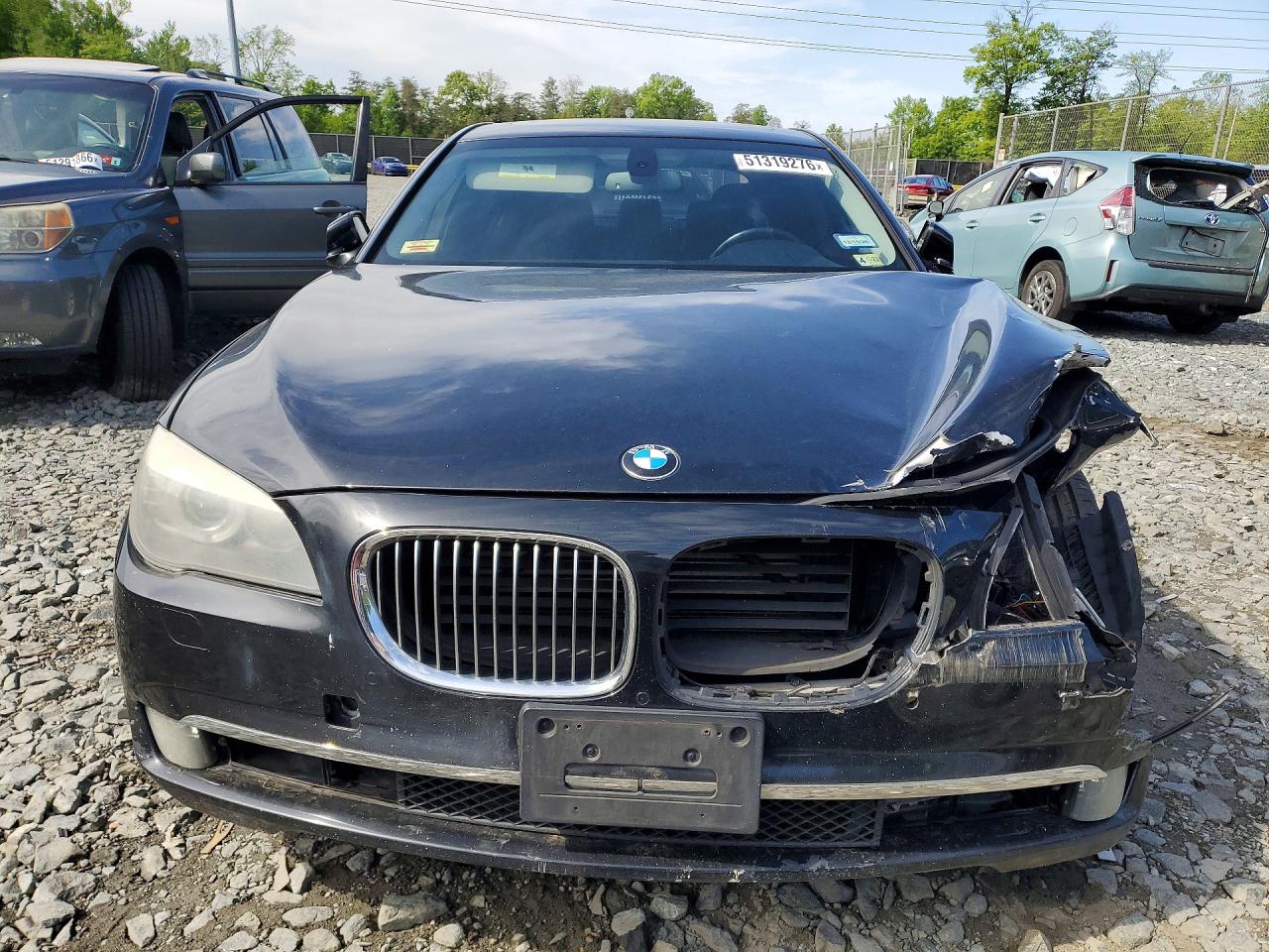 2012 Bmw 750 Lxi Black vin: WBAKC8C59CC436688