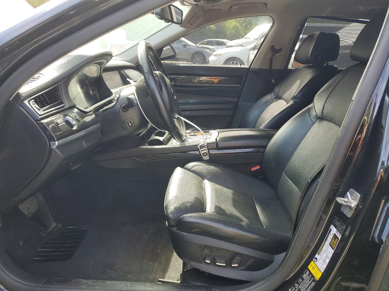 2012 Bmw 750 Lxi Black vin: WBAKC8C59CC436688