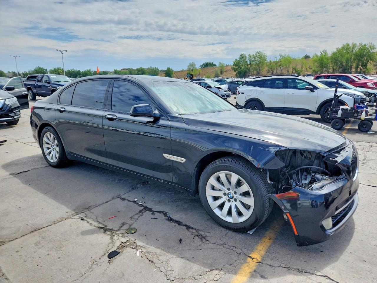 2010 Bmw 750 Li Xdrive Black vin: WBAKC8C5XAC430430