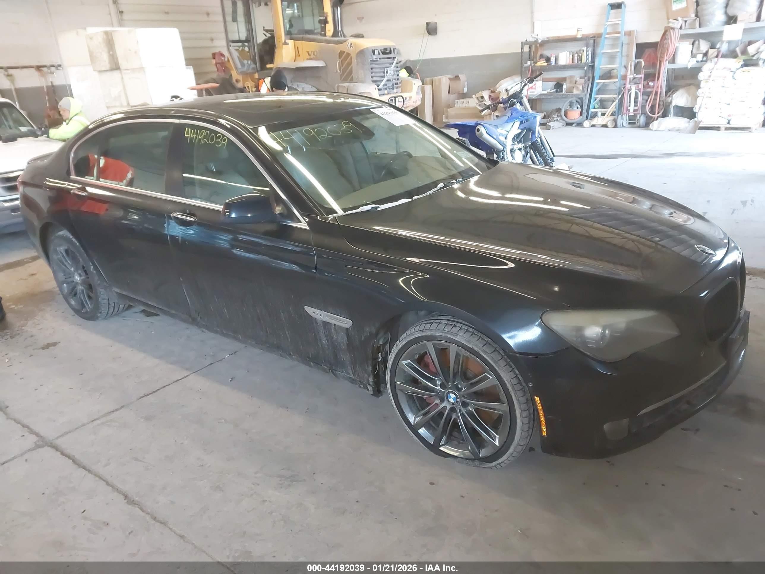 2010 Bmw 750li Xdrive Black vin: WBAKC8C5XAC430864
