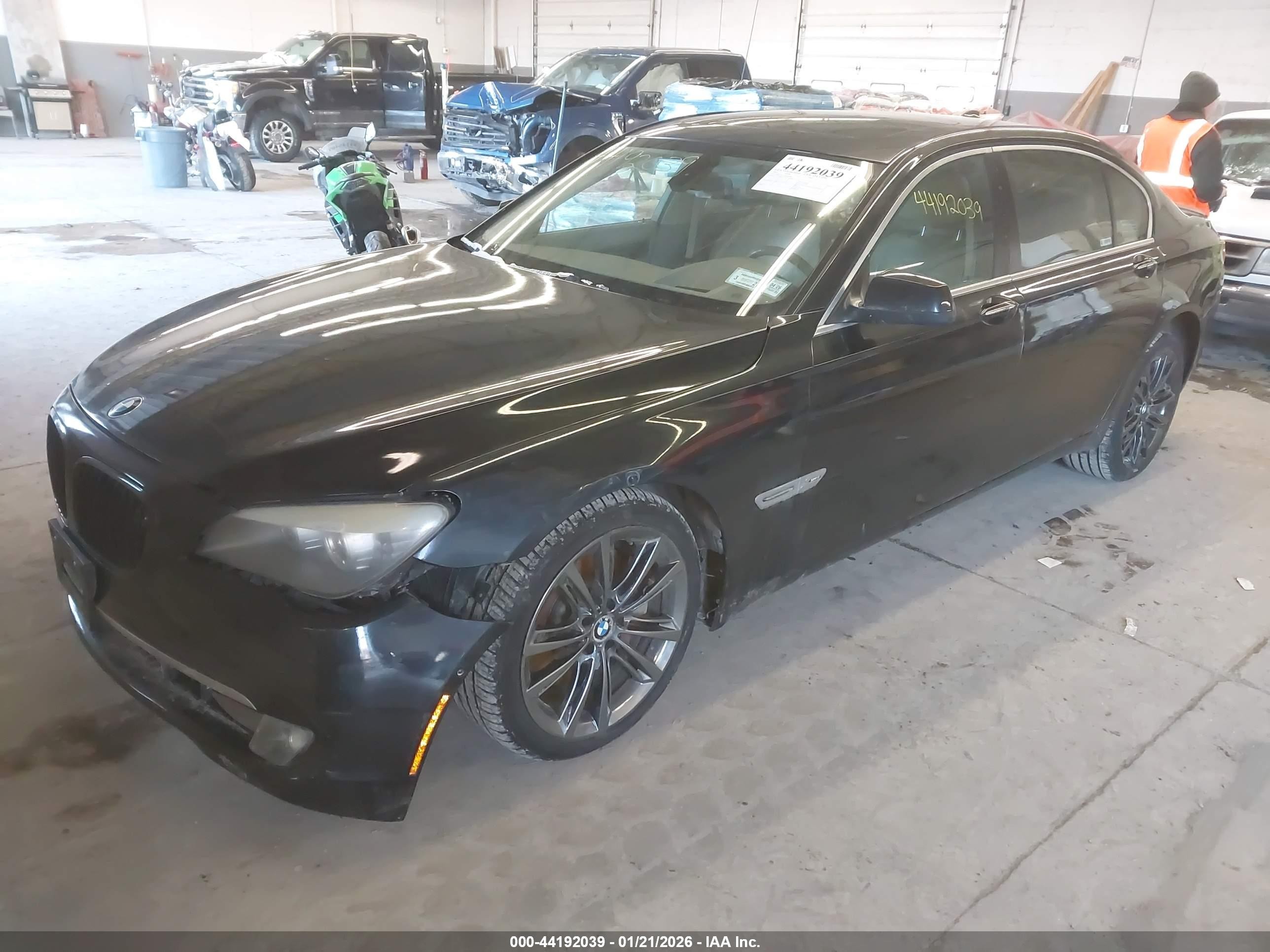2010 Bmw 750li Xdrive Black vin: WBAKC8C5XAC430864