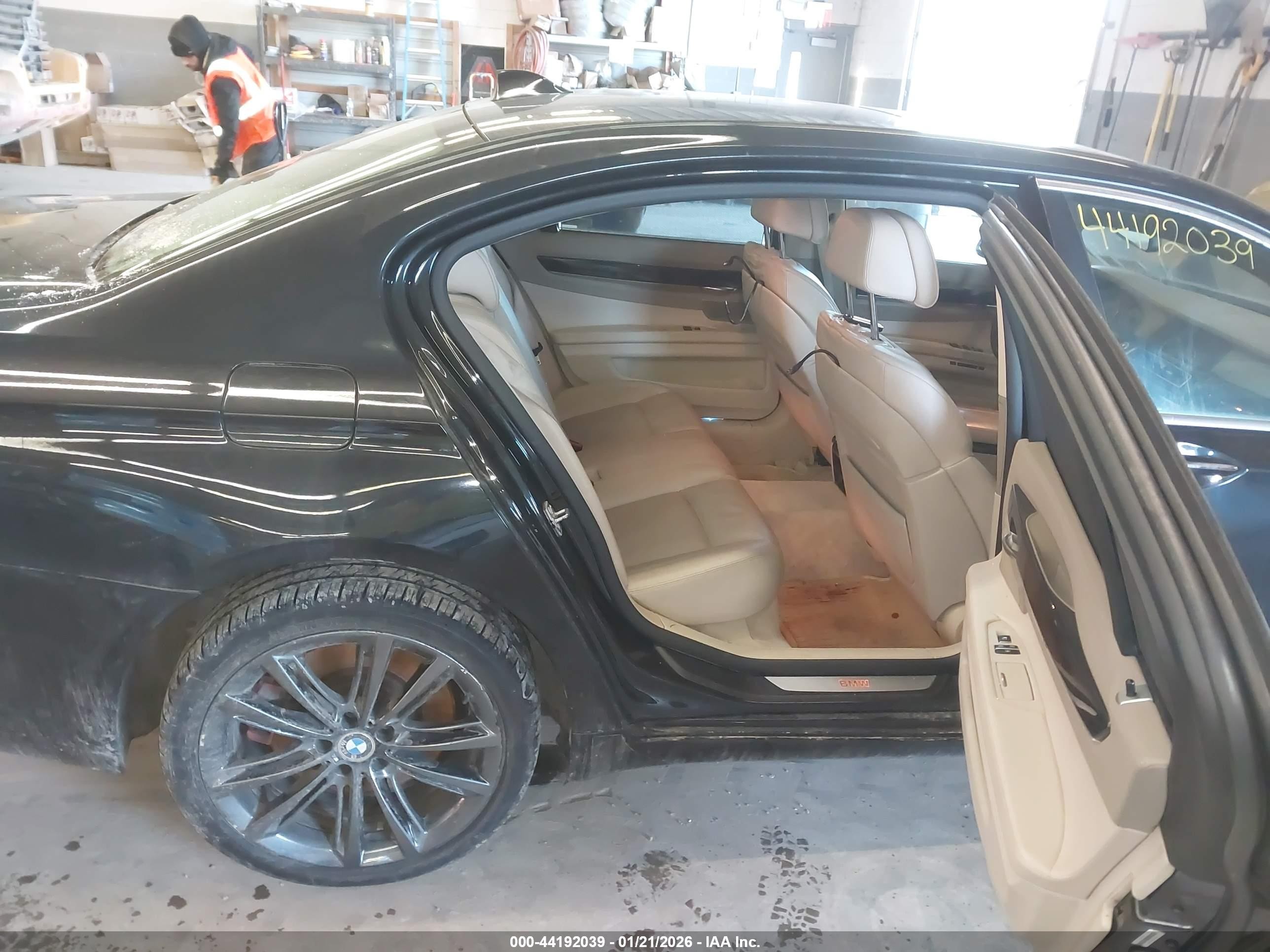 2010 Bmw 750li Xdrive Black vin: WBAKC8C5XAC430864