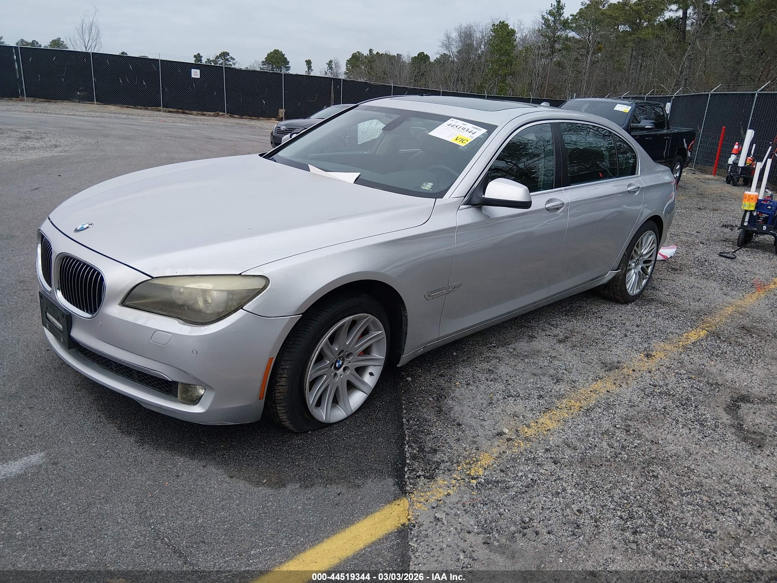 2011 Bmw 750li Xdrive Gray vin: WBAKC8C5XBC431773