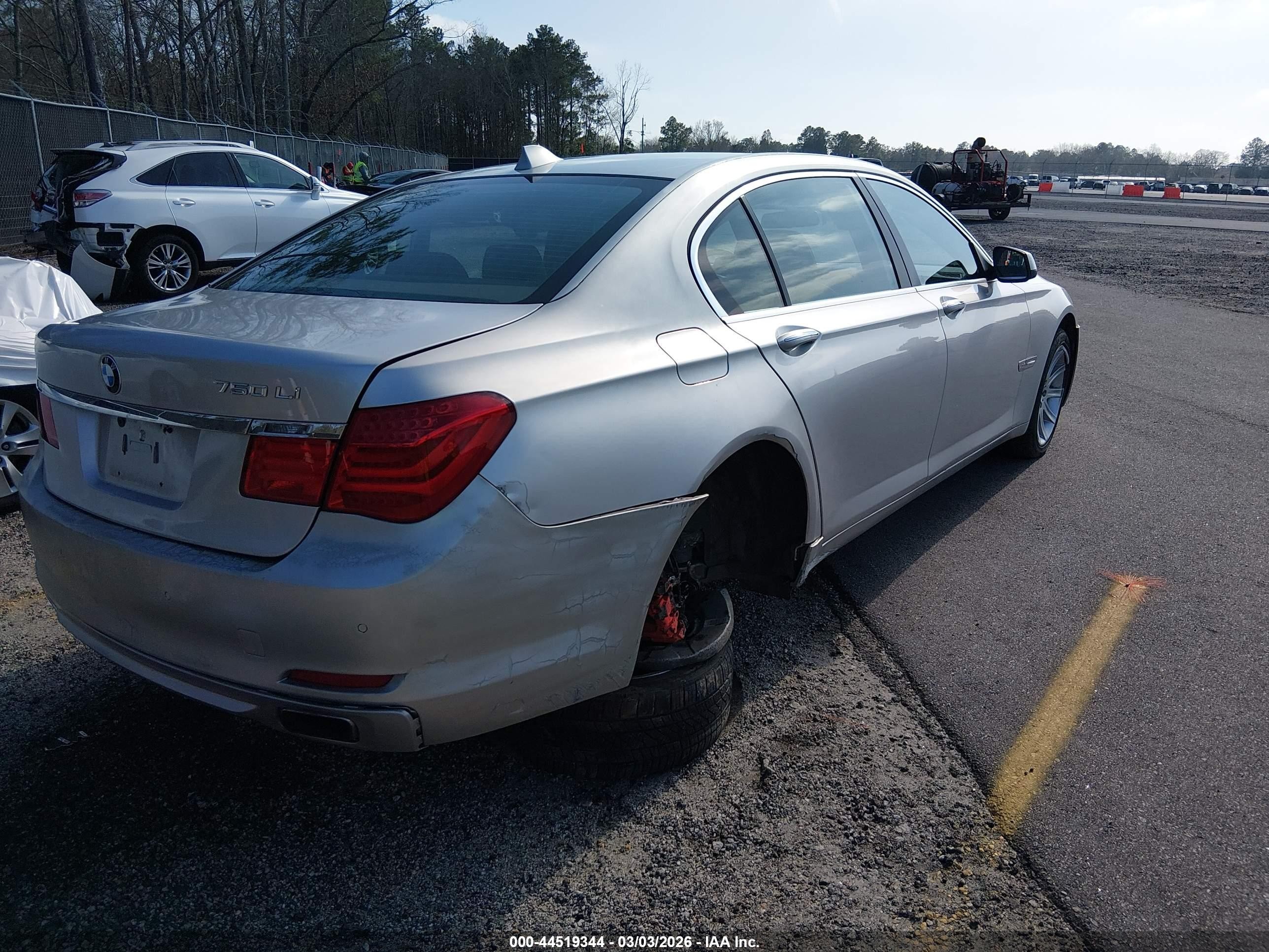 2011 Bmw 750li Xdrive Gray vin: WBAKC8C5XBC431773