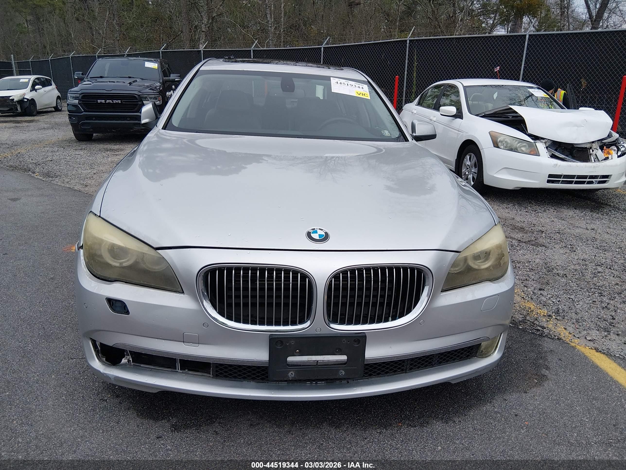 2011 Bmw 750li Xdrive Gray vin: WBAKC8C5XBC431773