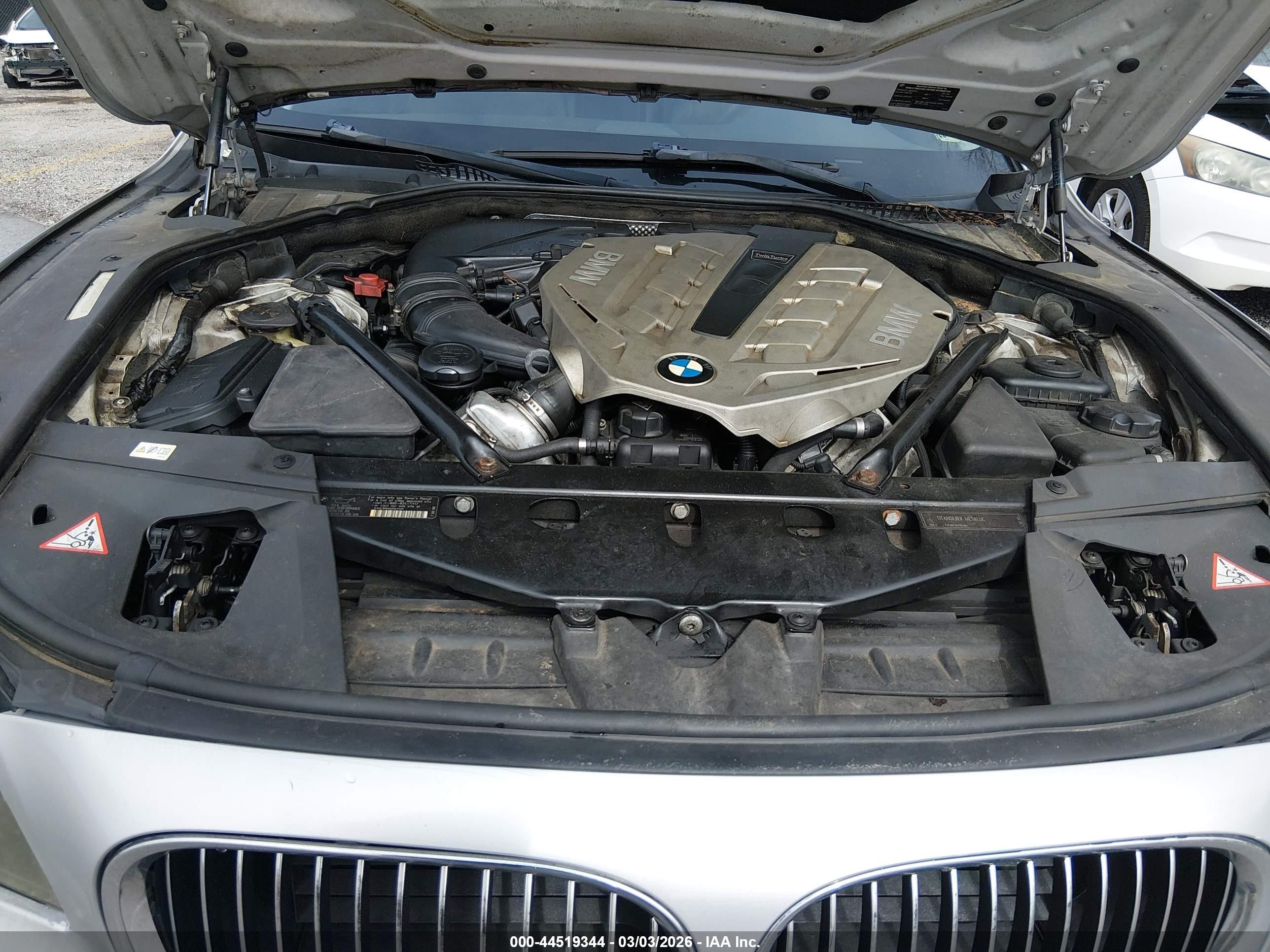 2011 Bmw 750li Xdrive Gray vin: WBAKC8C5XBC431773