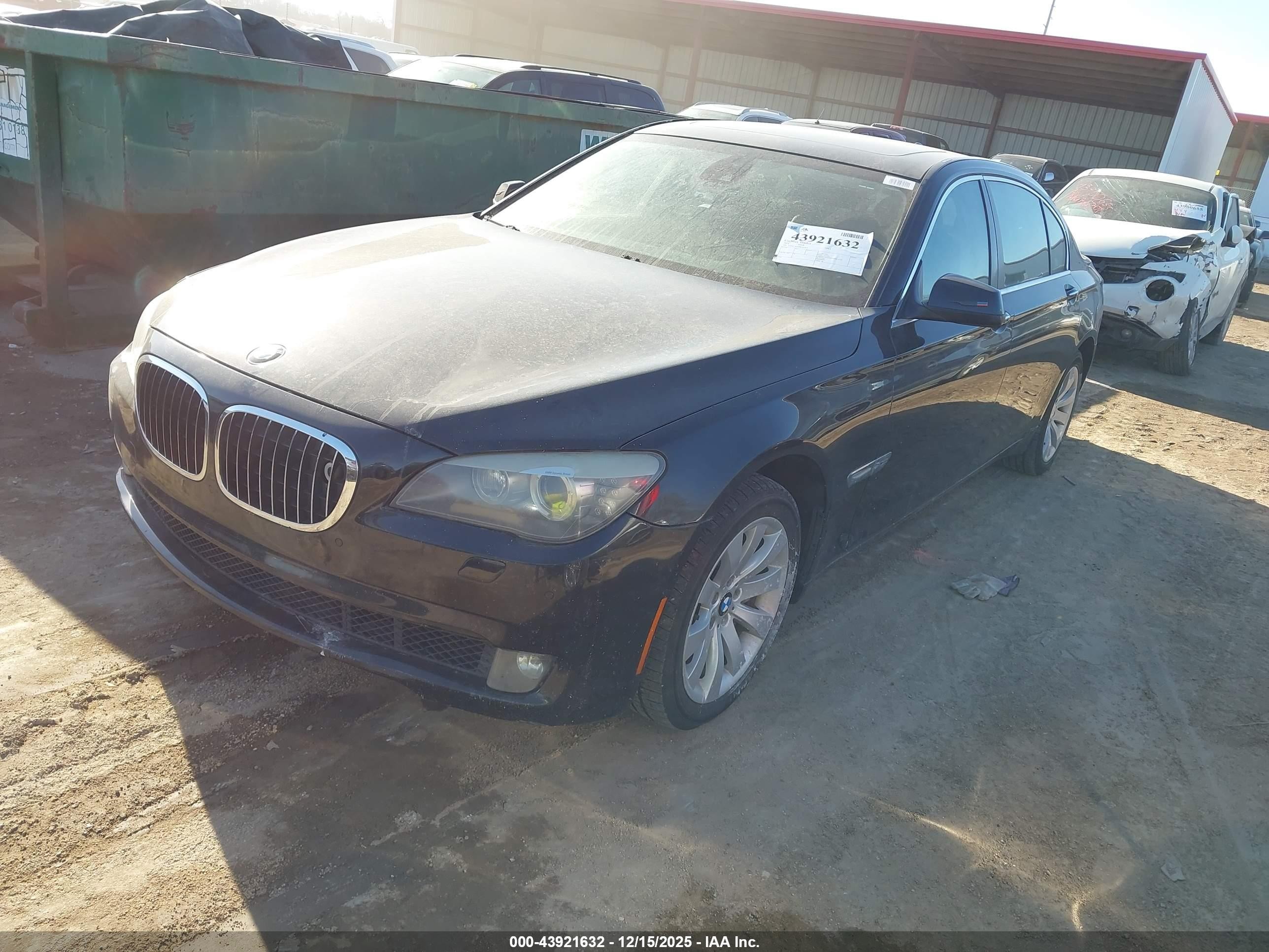 2011 Bmw 750li Xdrive Black vin: WBAKC8C5XBC433622