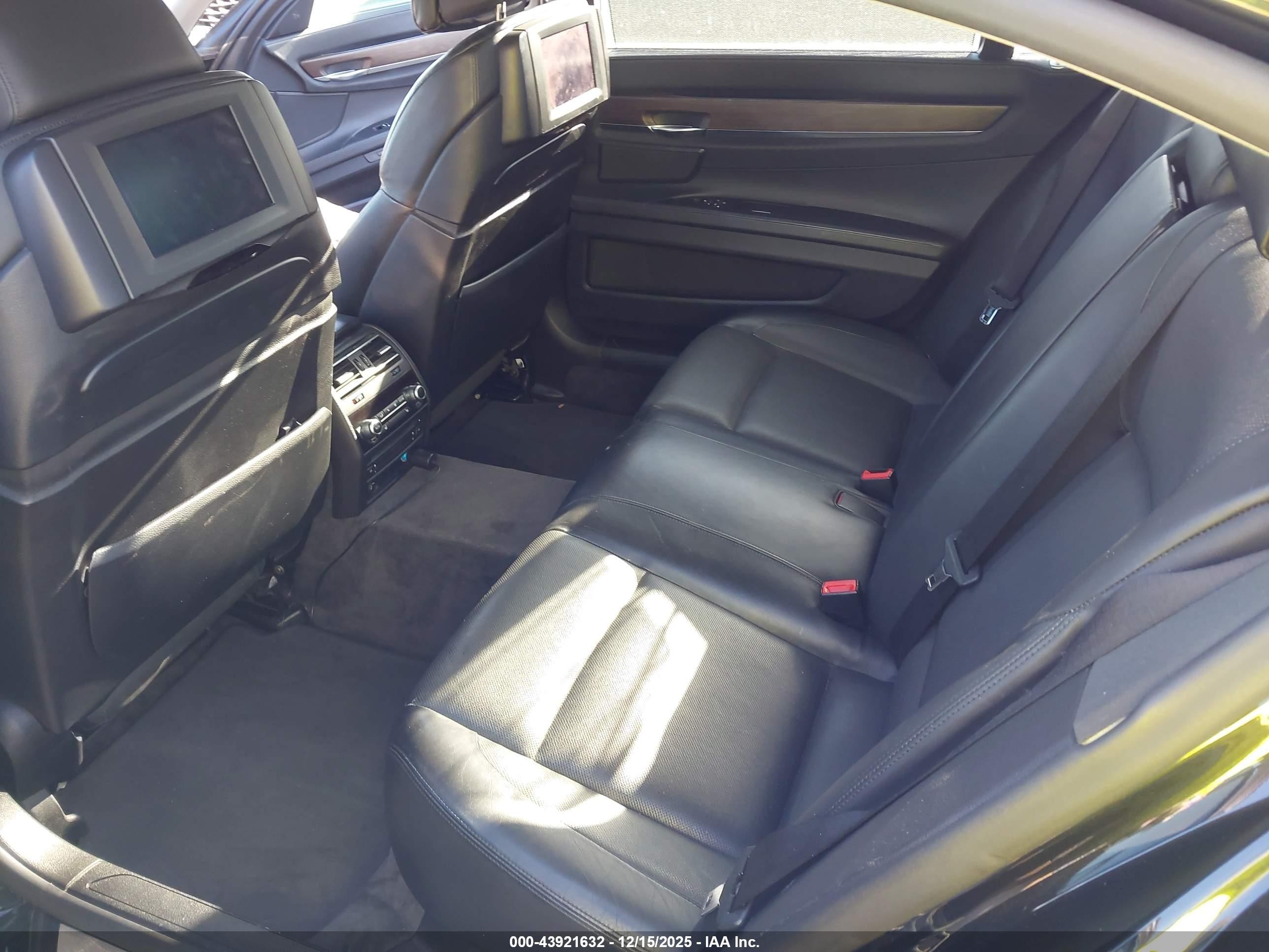 2011 Bmw 750li Xdrive Black vin: WBAKC8C5XBC433622