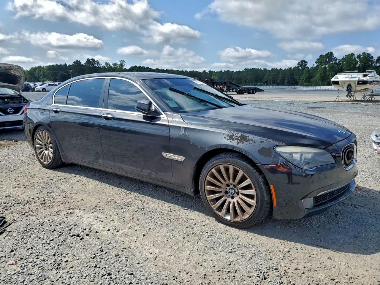 2011 Bmw 750 Lxi Black vin: WBAKC8C5XBC433748