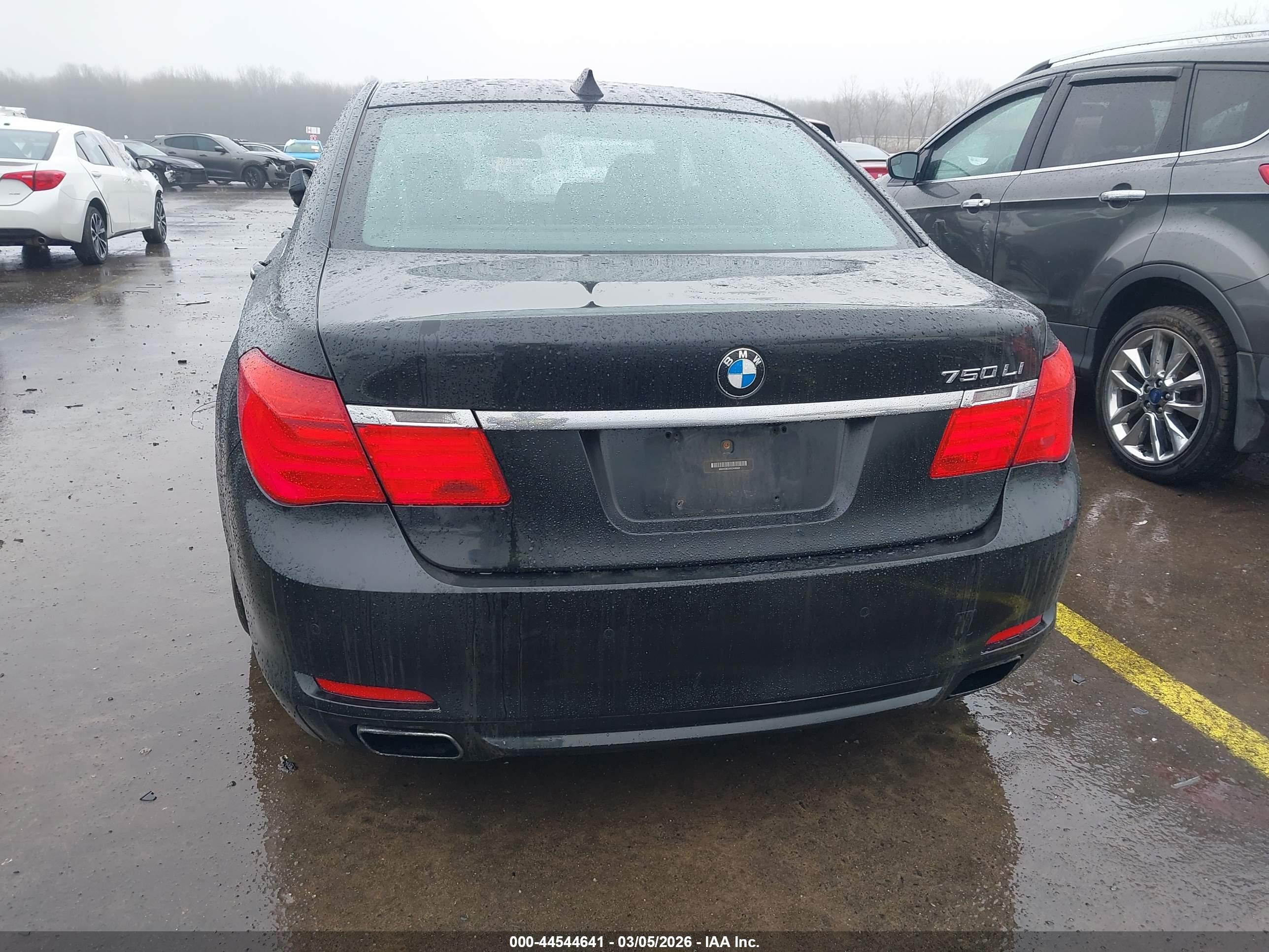 2012 Bmw 750li Xdrive Black vin: WBAKC8C5XCC436909