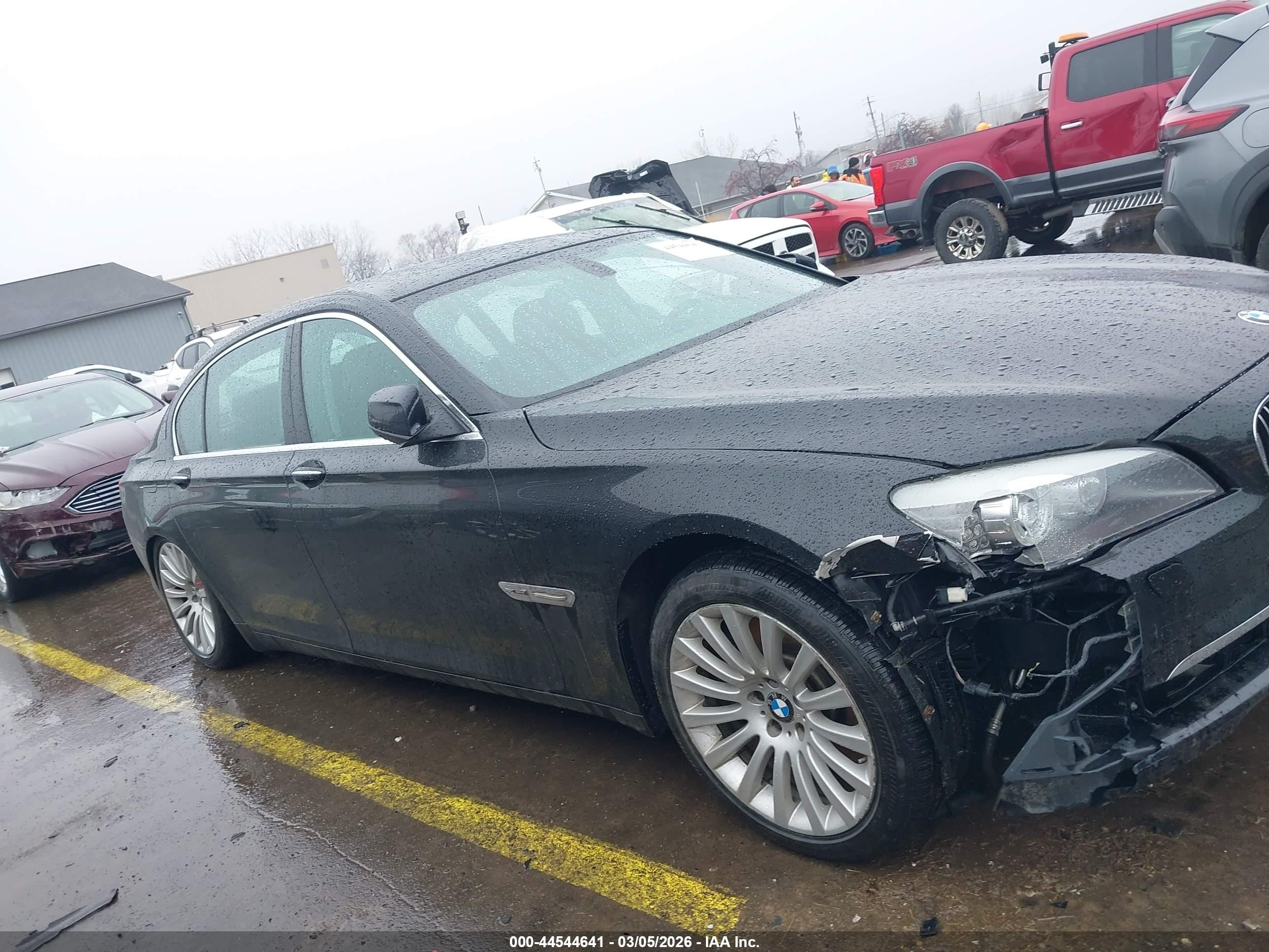 2012 Bmw 750li Xdrive Black vin: WBAKC8C5XCC436909