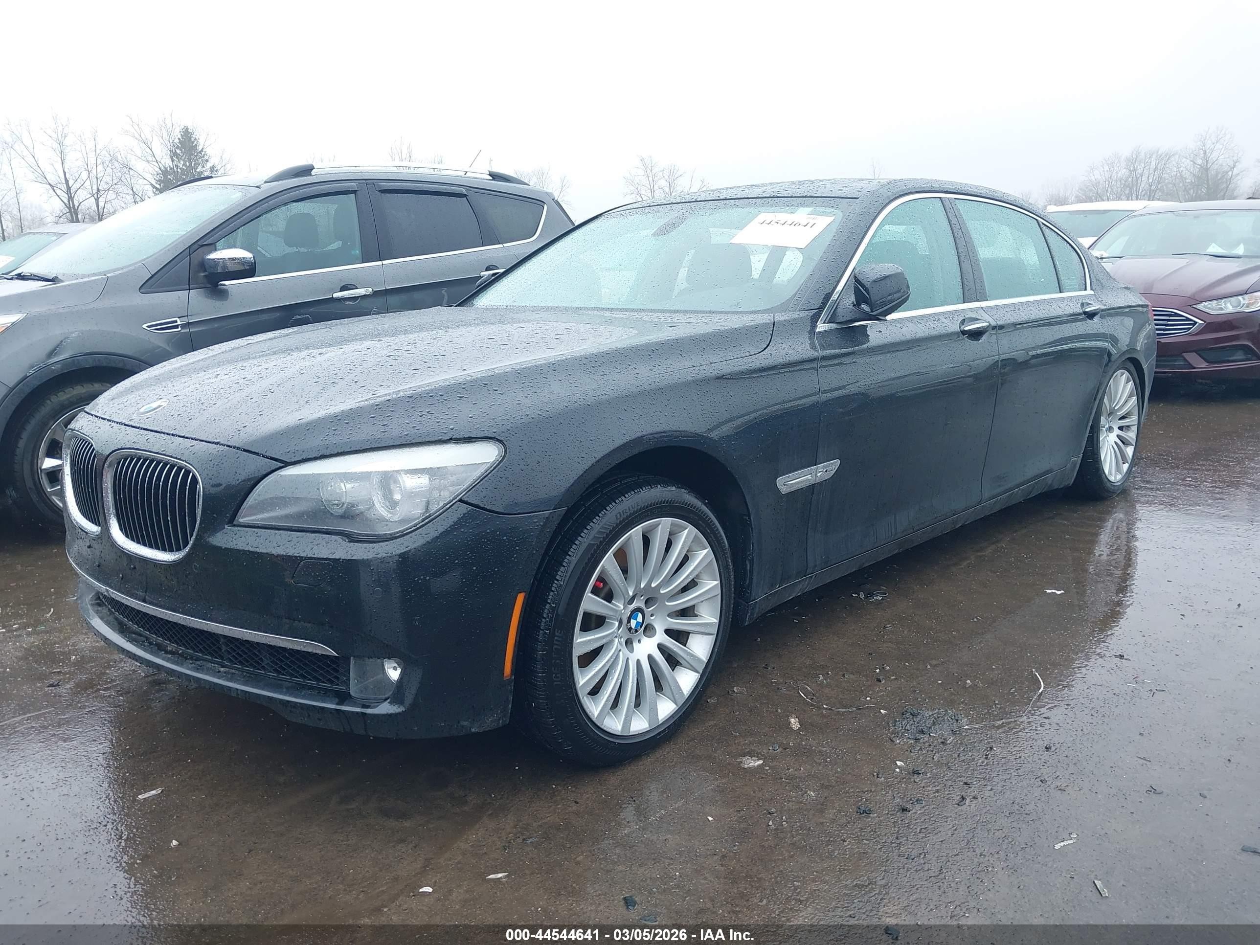 2012 Bmw 750li Xdrive Black vin: WBAKC8C5XCC436909