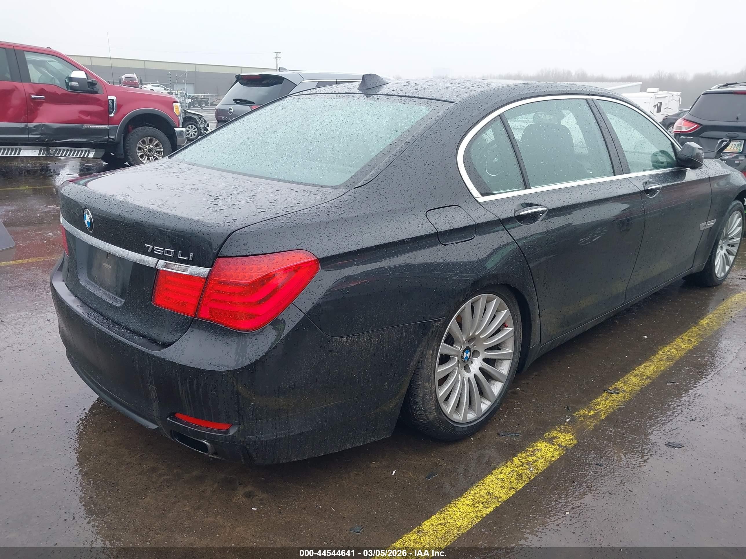 2012 Bmw 750li Xdrive Black vin: WBAKC8C5XCC436909