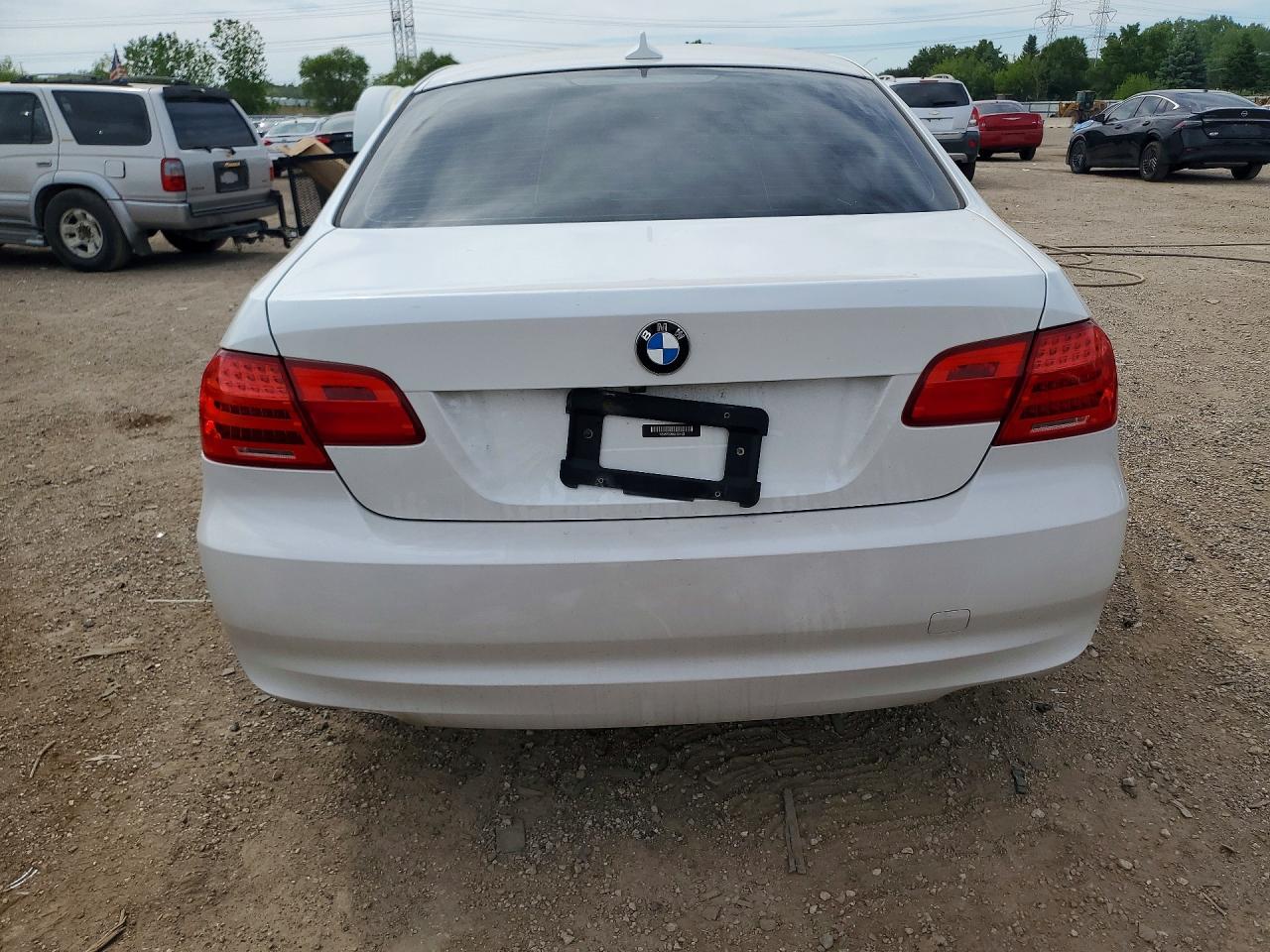 2012 Bmw 328 I White vin: WBAKE3C53CE769423