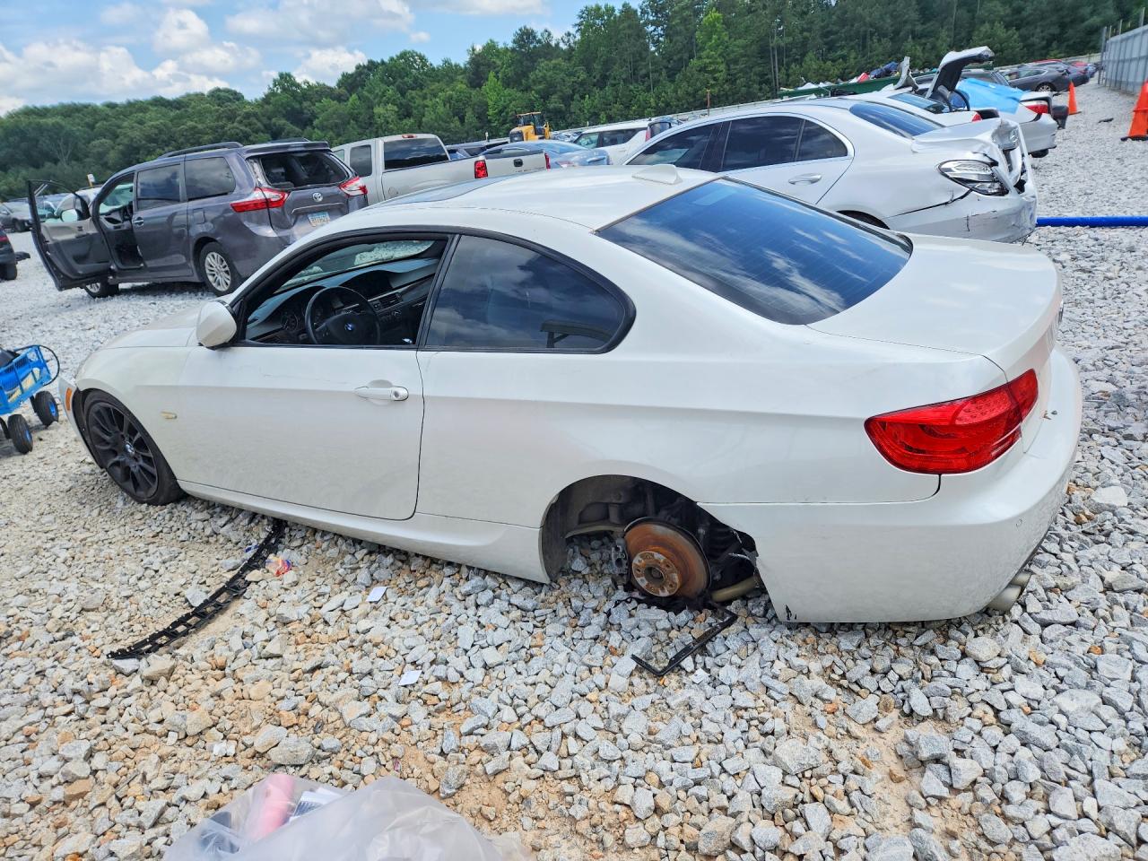 2012 Bmw 328 I White vin: WBAKE3C56CE770775