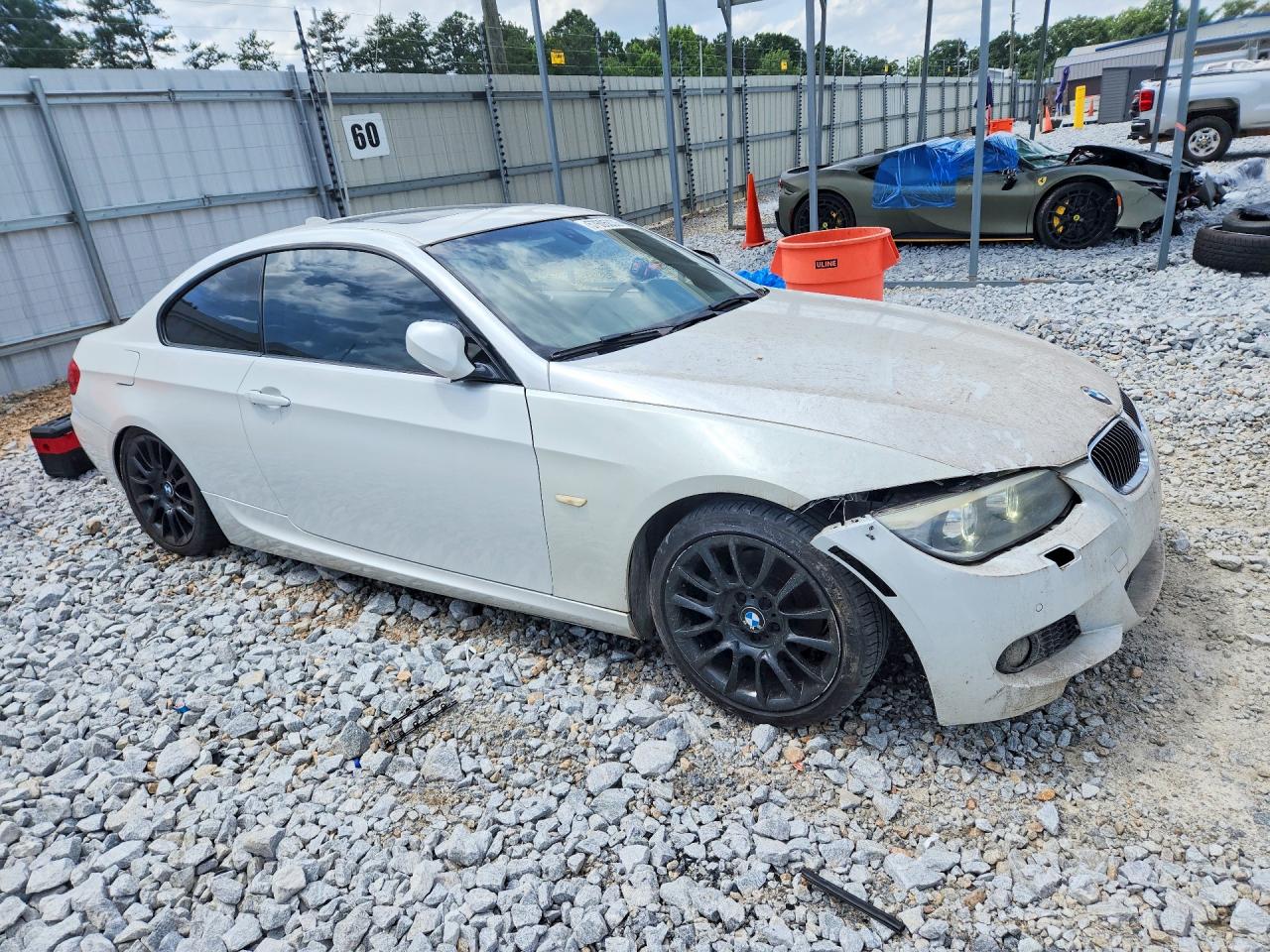 2012 Bmw 328 I White vin: WBAKE3C56CE770775
