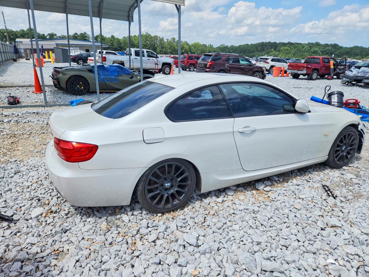 2012 Bmw 328 I White vin: WBAKE3C56CE770775