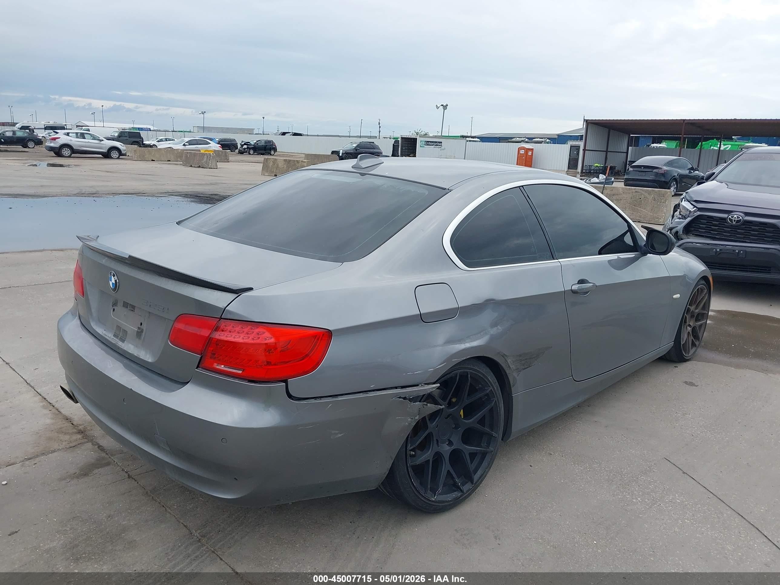 2012 Bmw 328i   Gray vin: WBAKE3C57CE769523