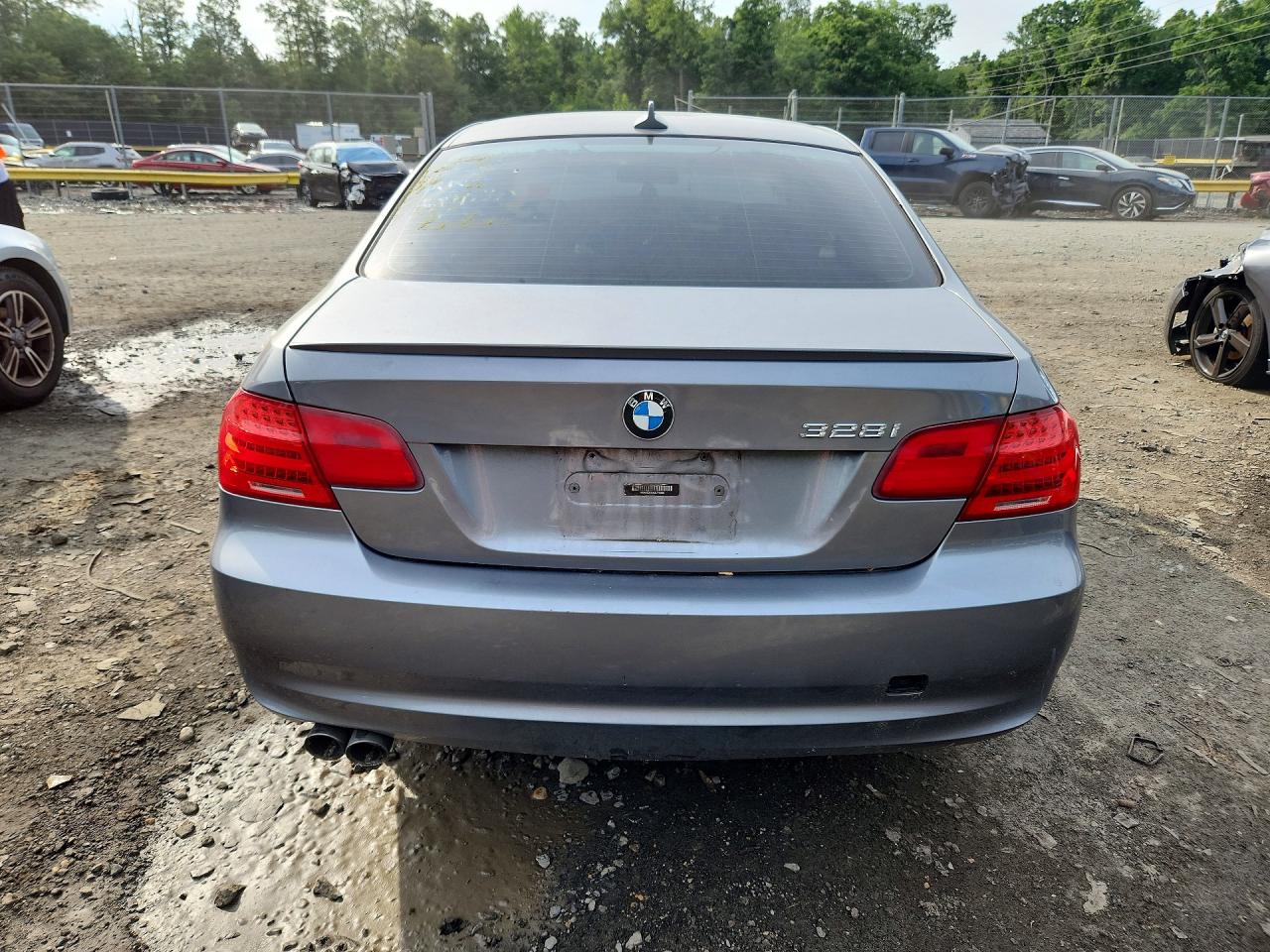 2012 Bmw 328 Silver vin: WBAKE3C59CE770365