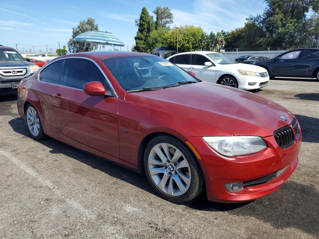 2012 Bmw 328 I Sulev Red vin: WBAKE5C51CJ106080