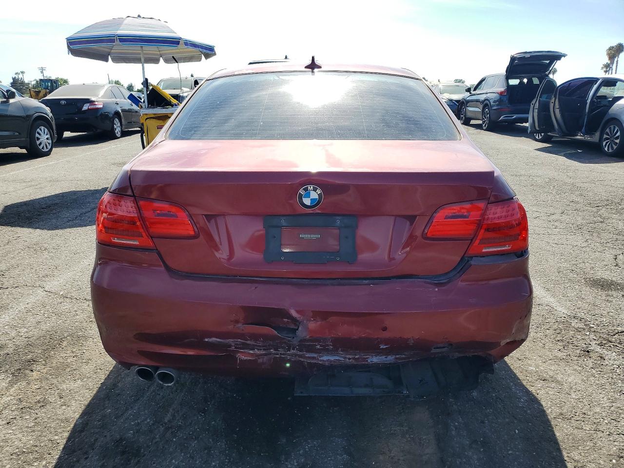 2012 Bmw 328 I Sulev Red vin: WBAKE5C51CJ106080