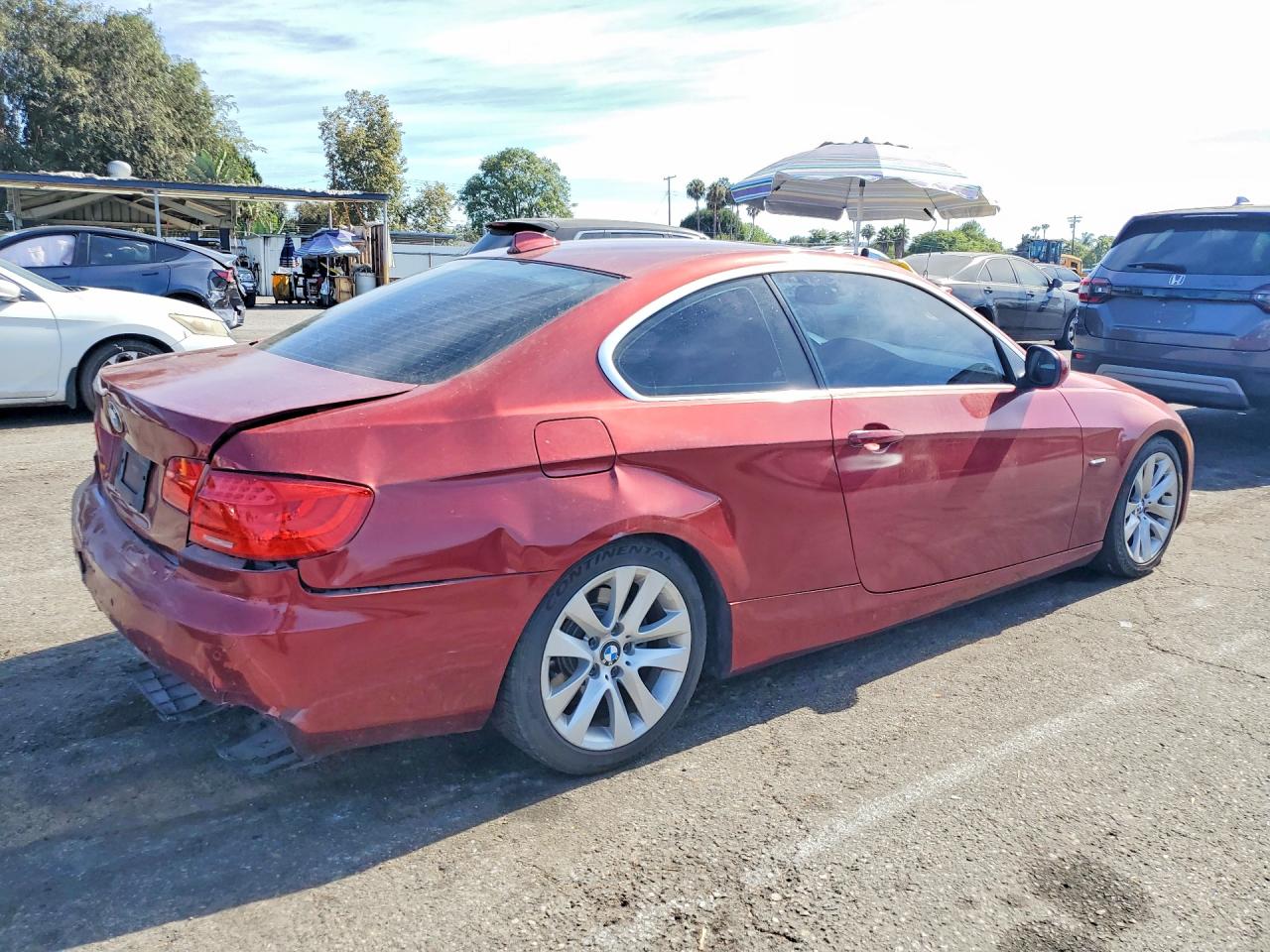 2012 Bmw 328 I Sulev Red vin: WBAKE5C51CJ106080