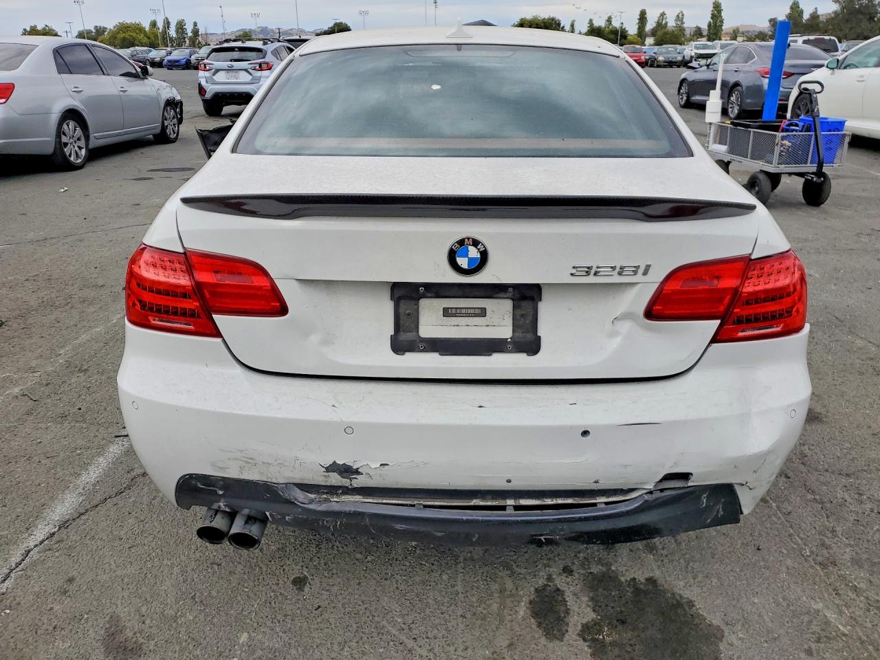2012 Bmw 328 I Sulev White vin: WBAKE5C52CE756125