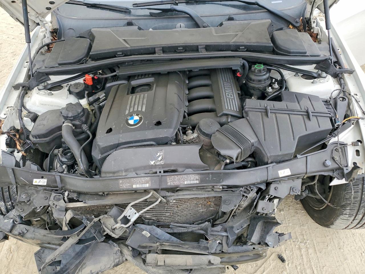 2011 Bmw 328 I Sulev White vin: WBAKE5C54BE574294