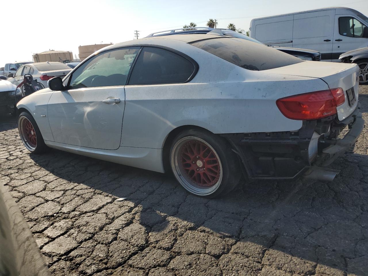 2011 Bmw 328 I Sulev White vin: WBAKE5C56BE755154